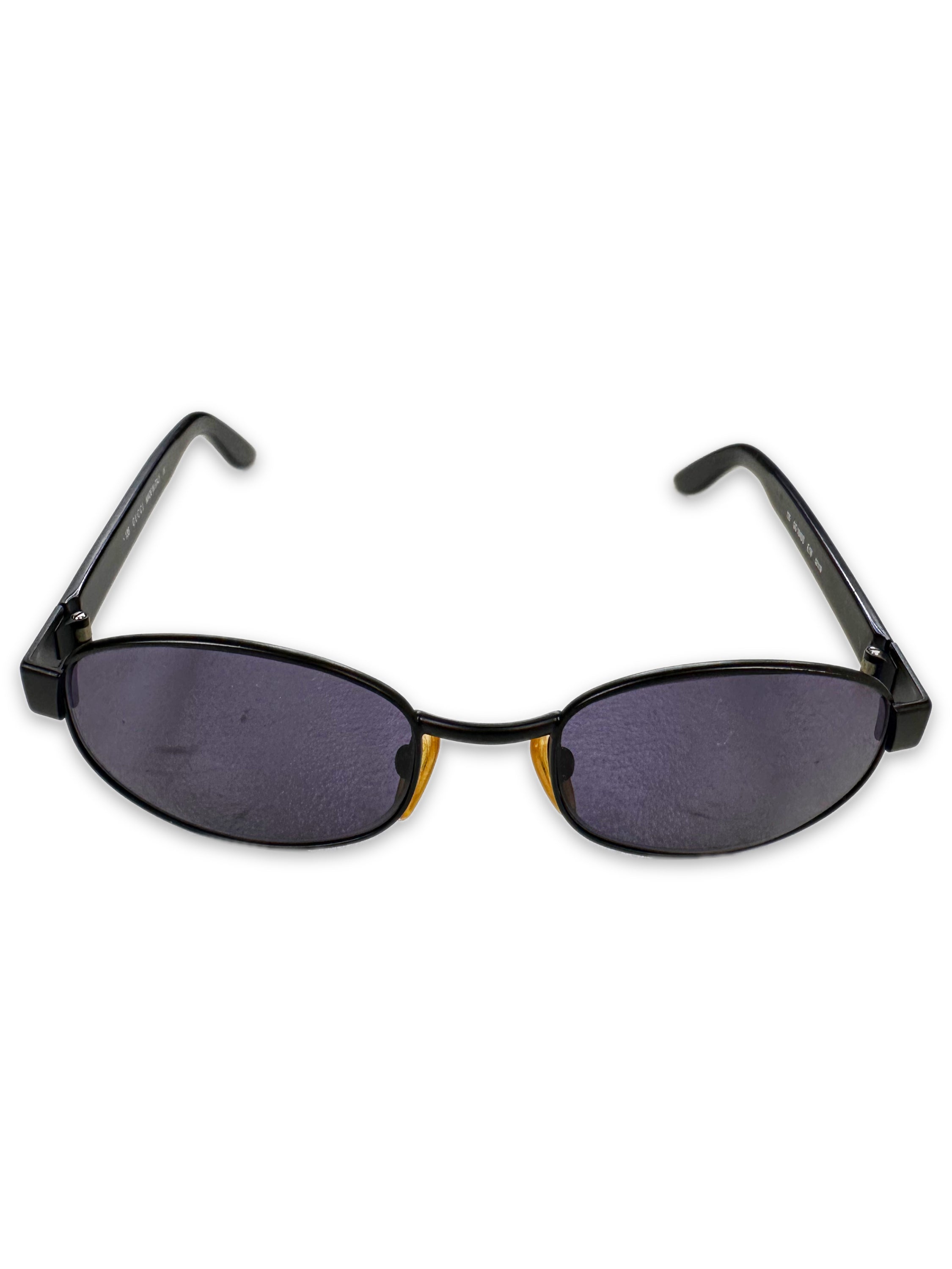 00s Gucci Purple Tint Slim Oval Frame Sunglasses