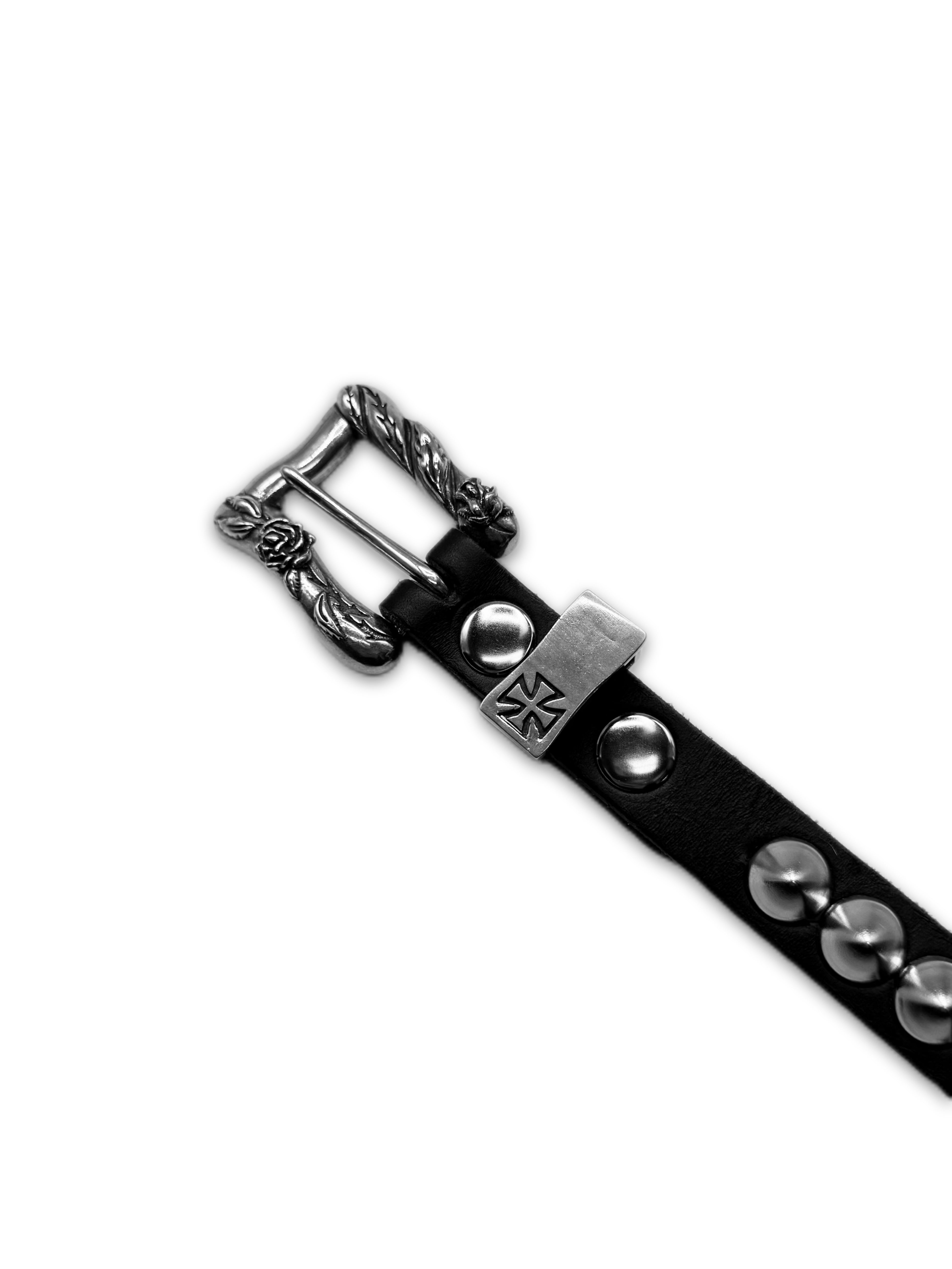 Enfants Riches Deprimes Studded Spike Black Leather Punk Belt