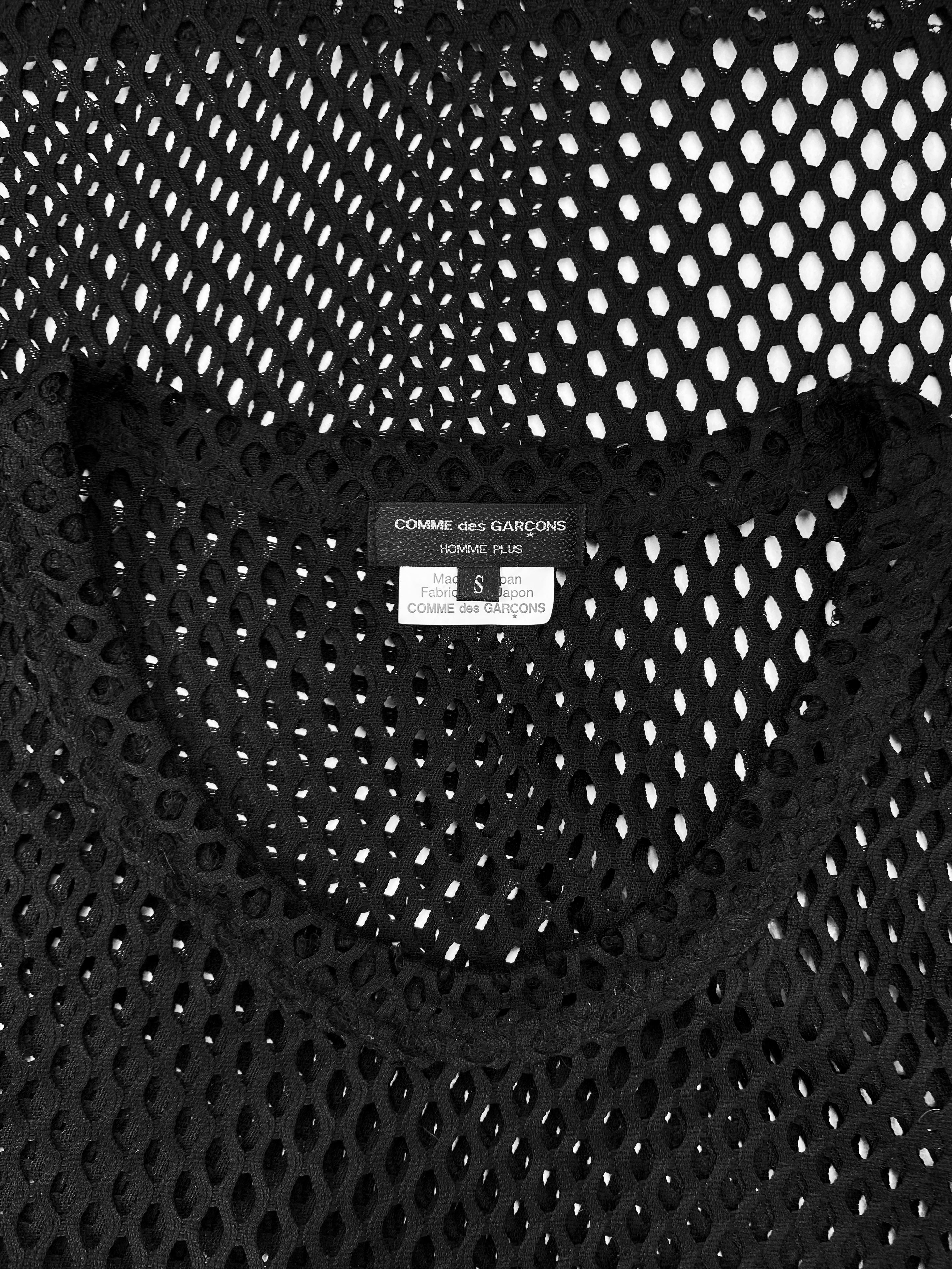 FW19 Comme Des Garçons Homme Plus Loose Gauge Fishnet T-Shirt