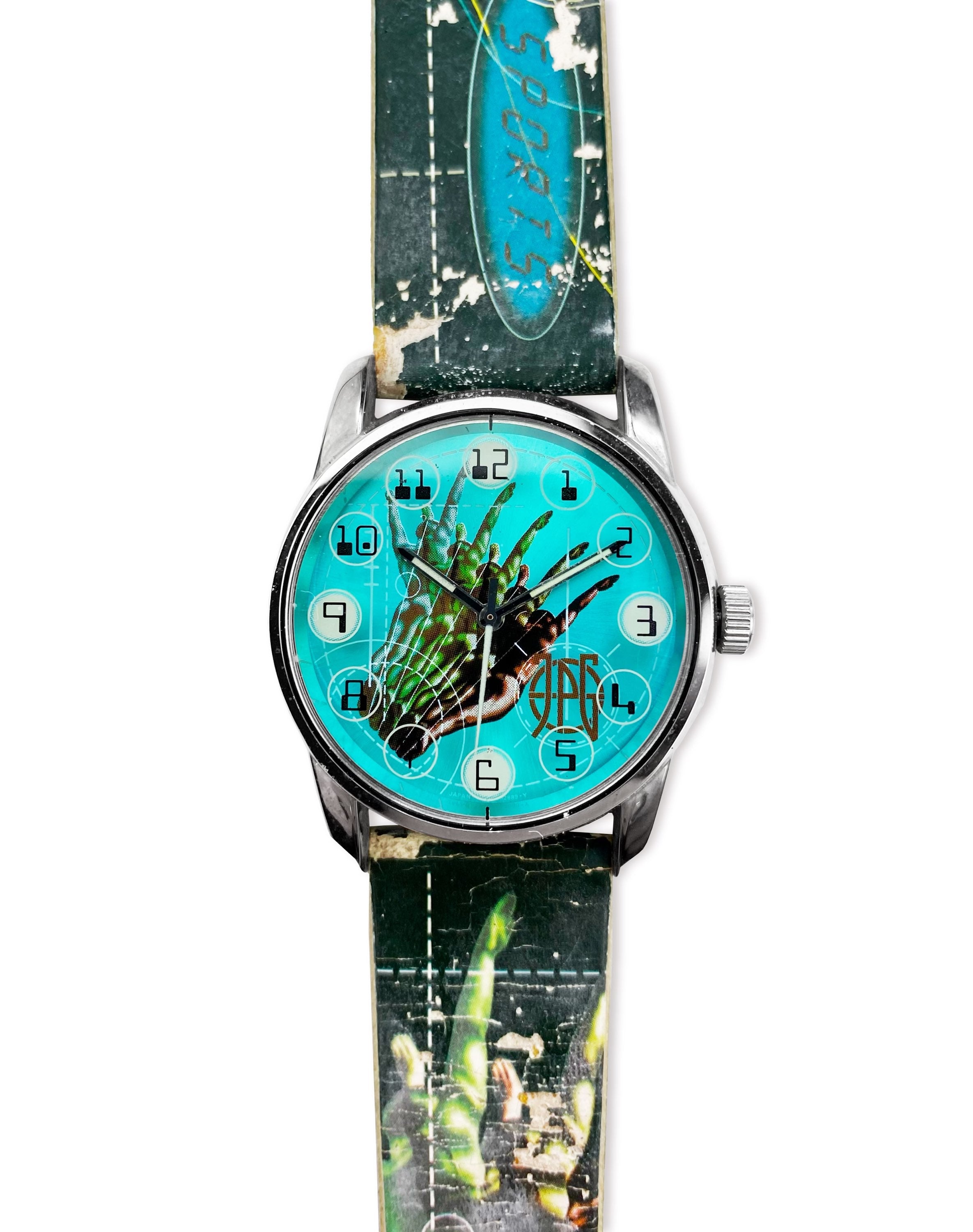 90’s Jean Paul Gaultier “Sports” Metallic Cyber Watch