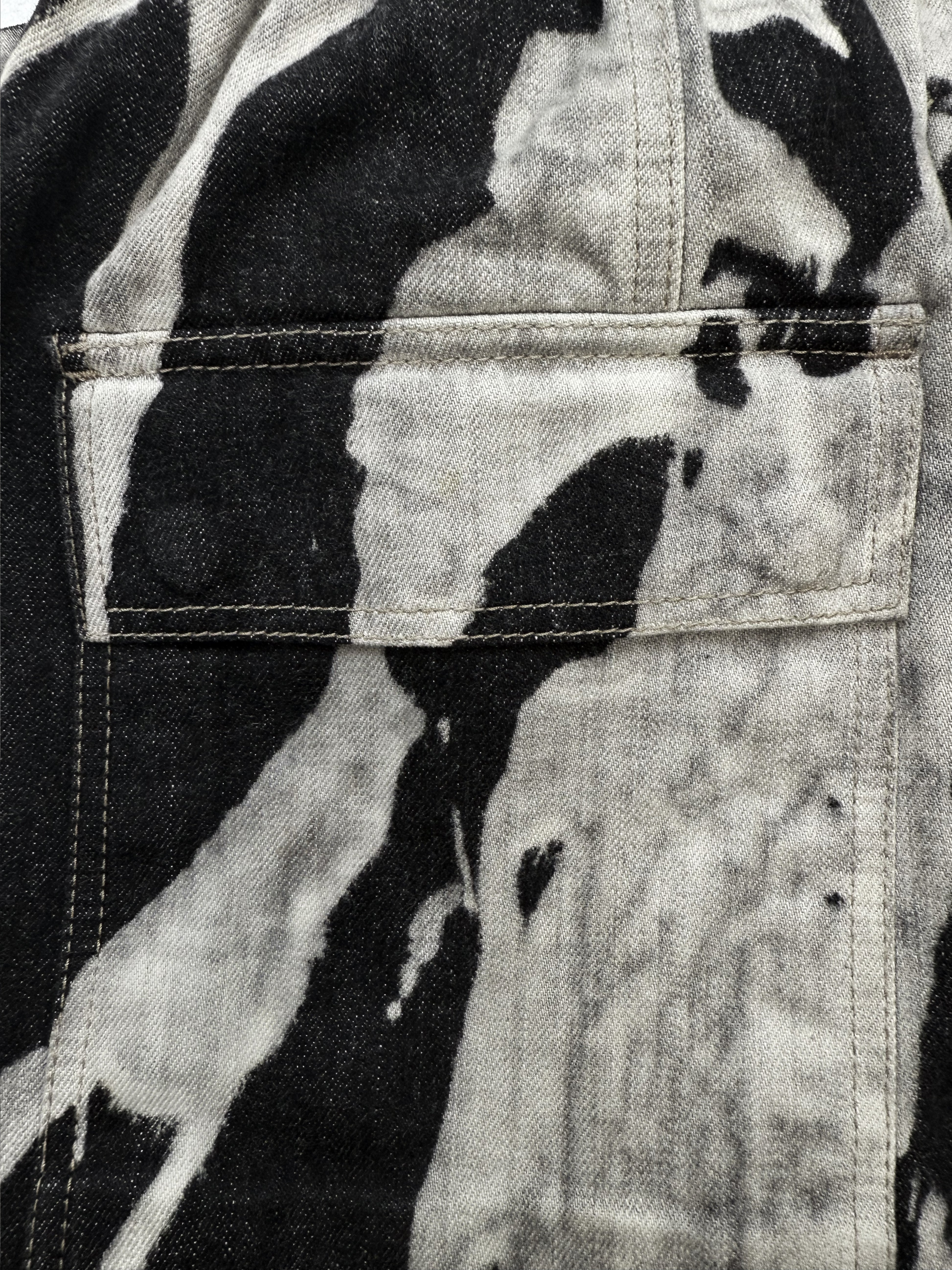 AW16 Rick Owens Mastadon ‘Vomit’ Drop Crotch Denim Shorts