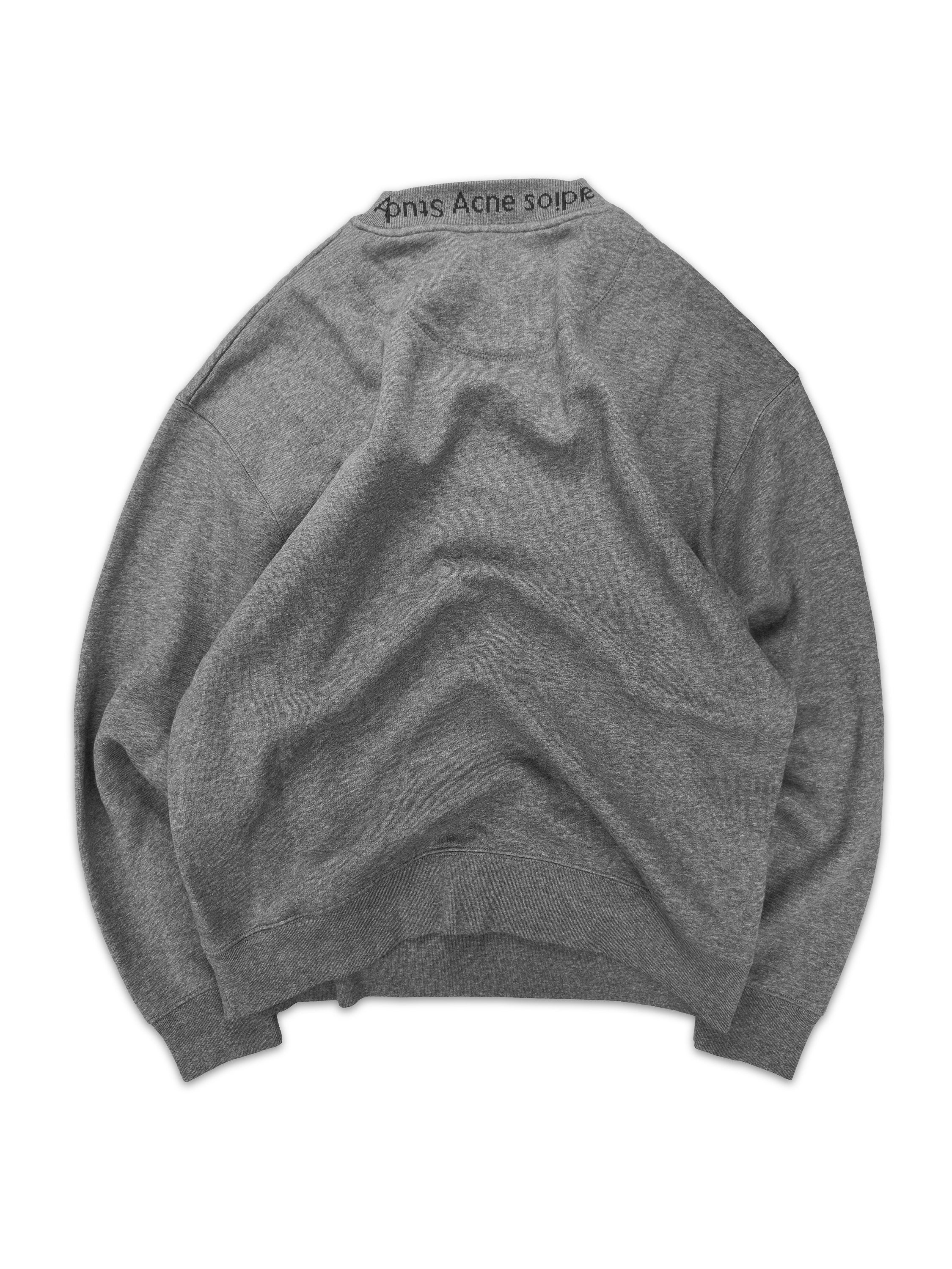 Acne Studios ‘Collar Monogram’ Grey Heavy Weight Crewneck