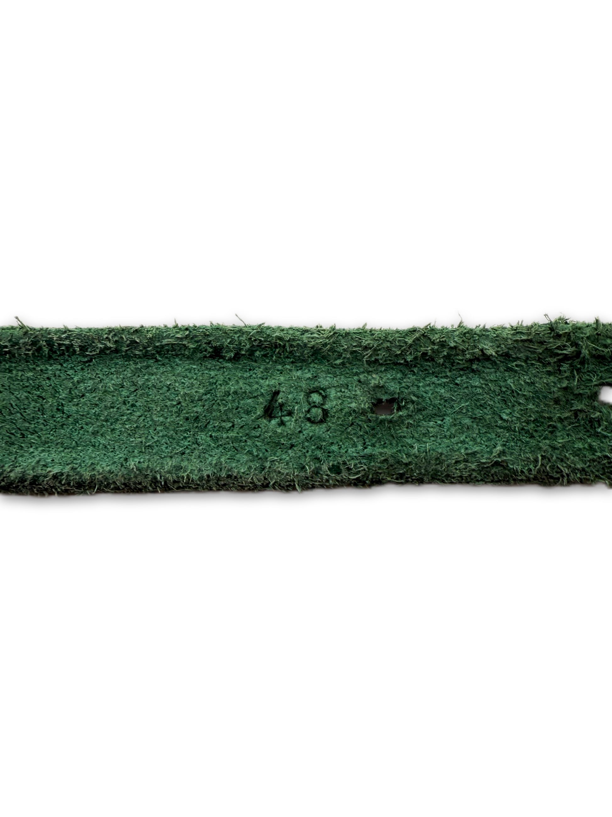 Carol Christian Poell ‘90° Anatomical’ L Green SAFE Leather Belt