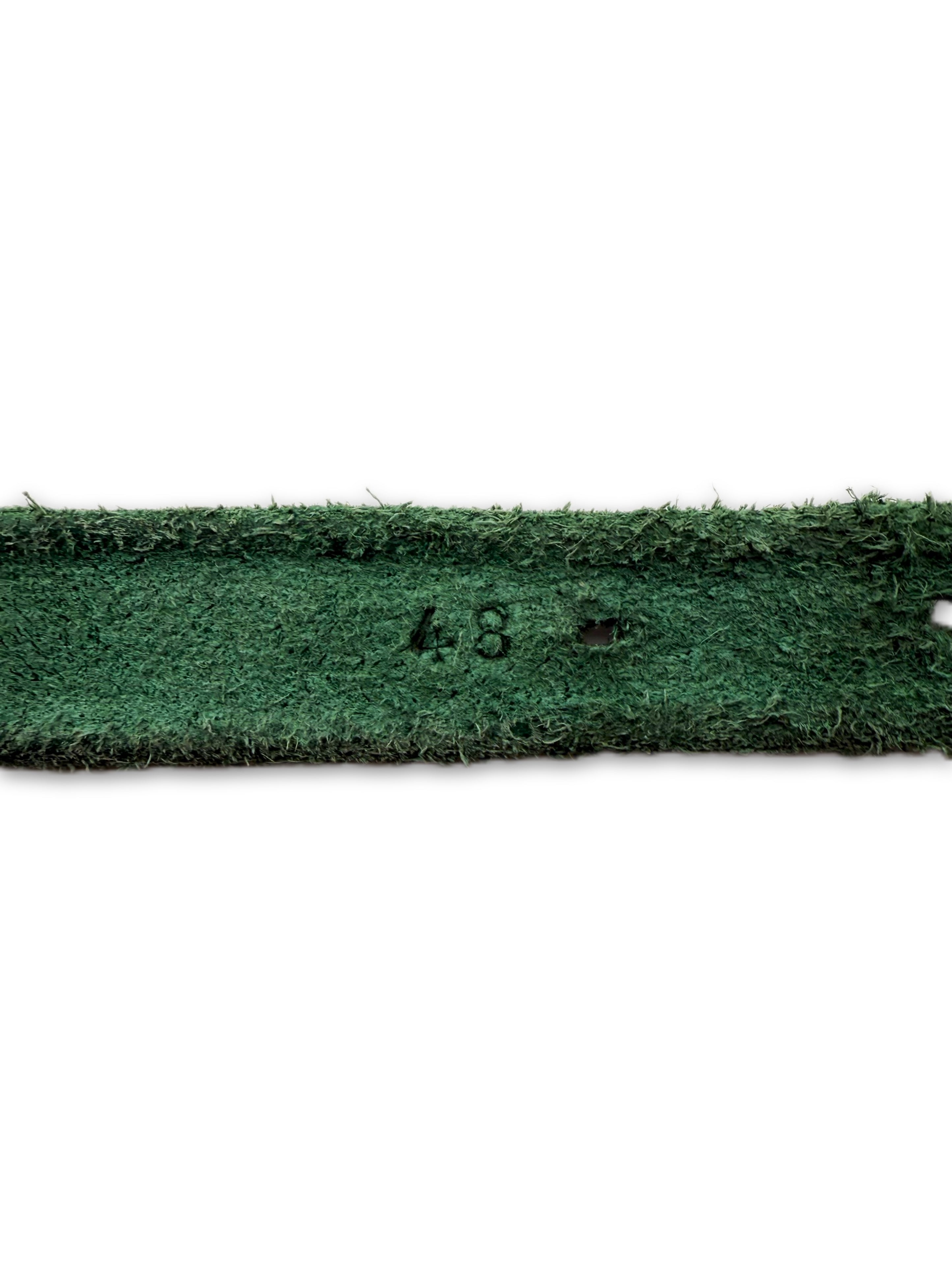 Carol Christian Poell ‘90° Anatomical’ L Green SAFE Leather Belt