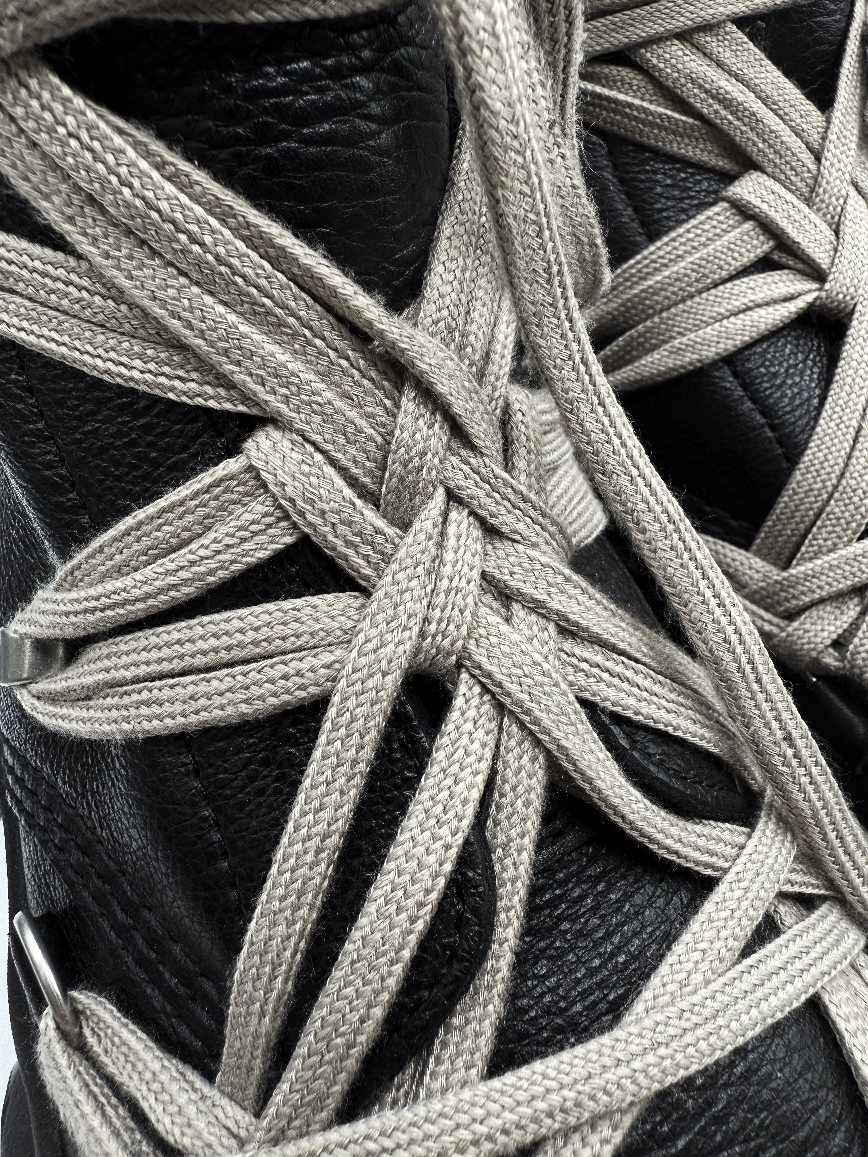 2024 Rick Owens x Dr Marten ‘1460’ DMXL Pentagram Lace Leather Boots