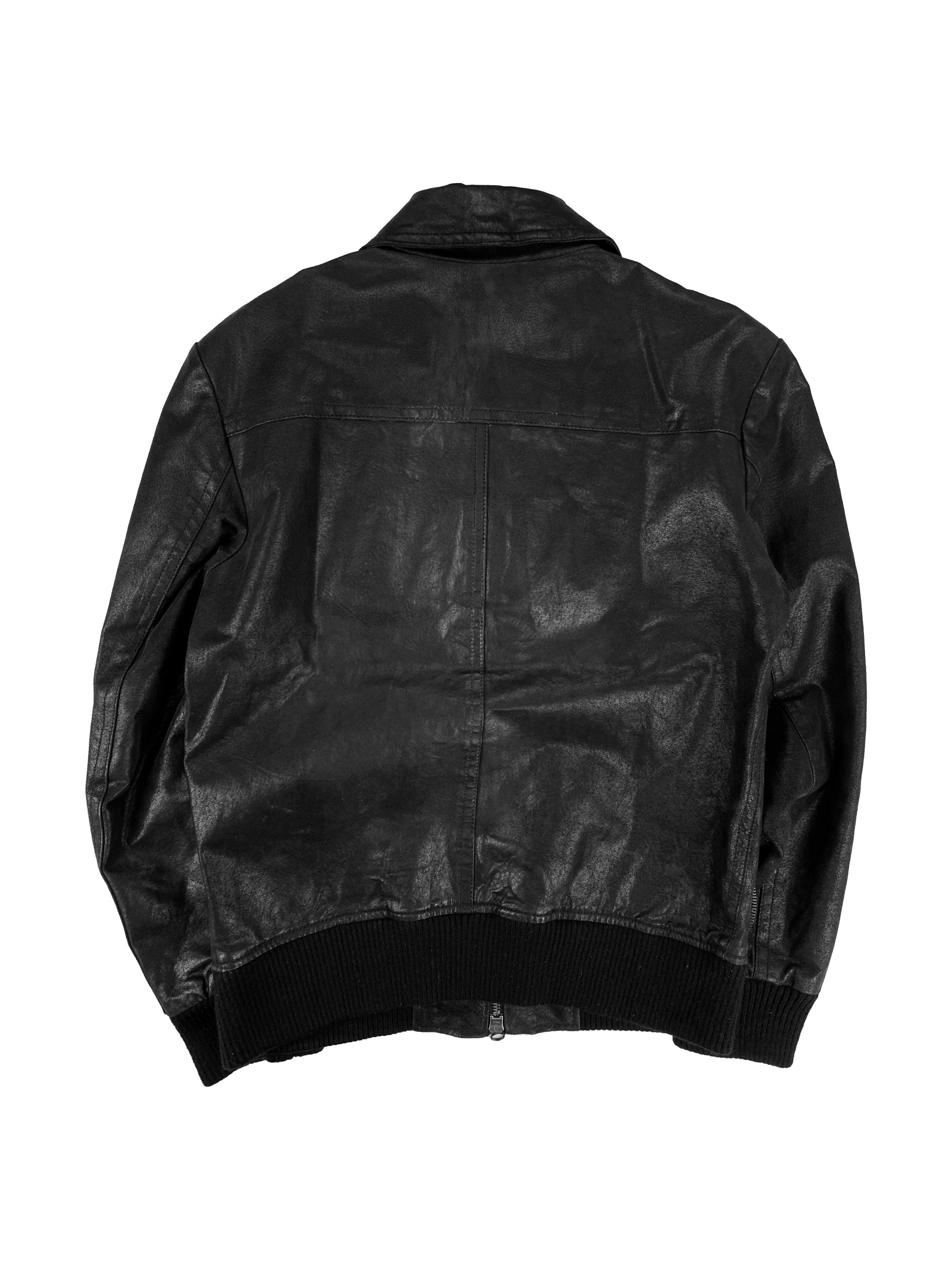 90s Katharine Hamnett Pigskin Leather Multi-zip Jacket