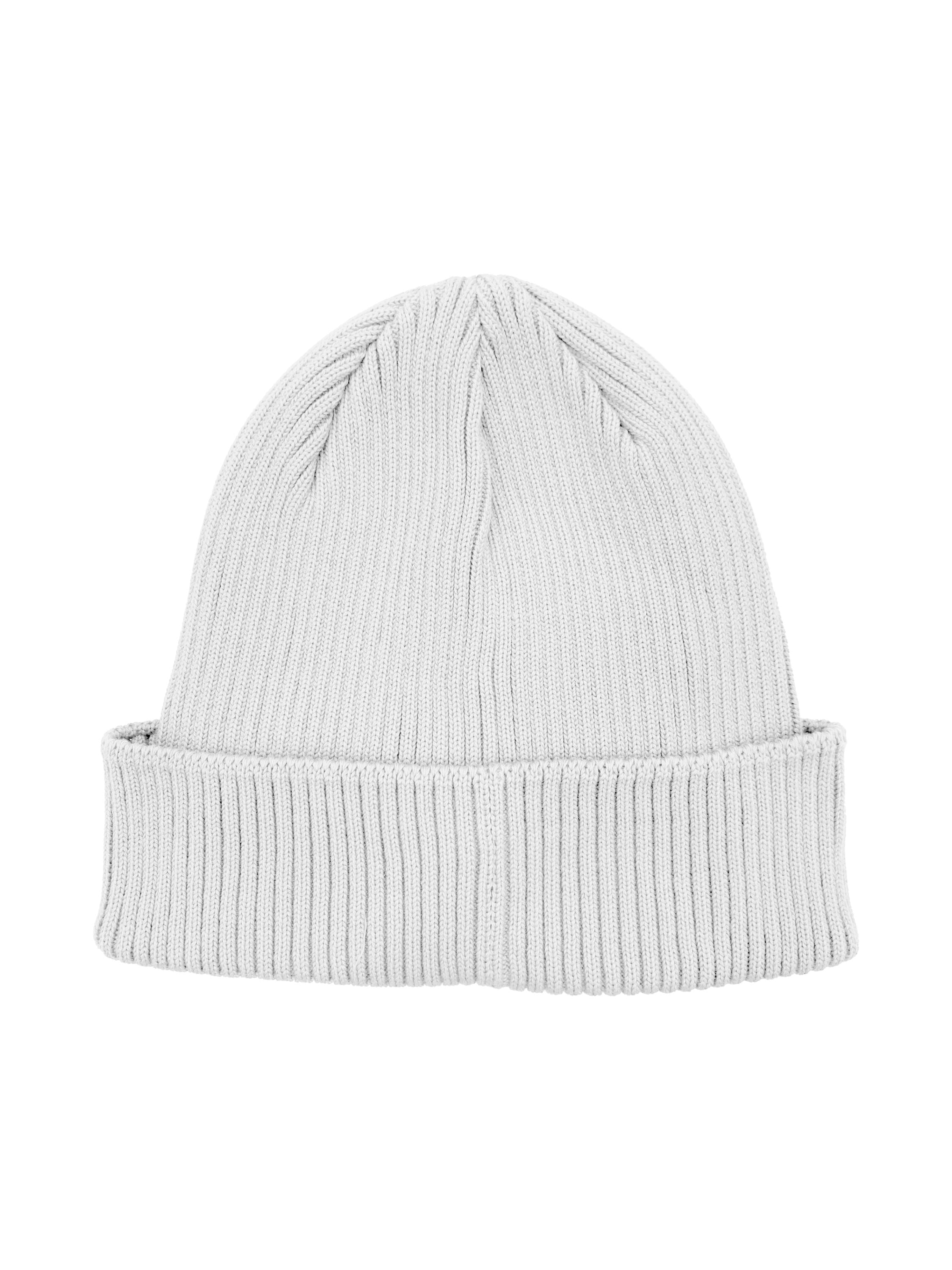 C.P. Company White Merino Wool Knit Goggle Beanie