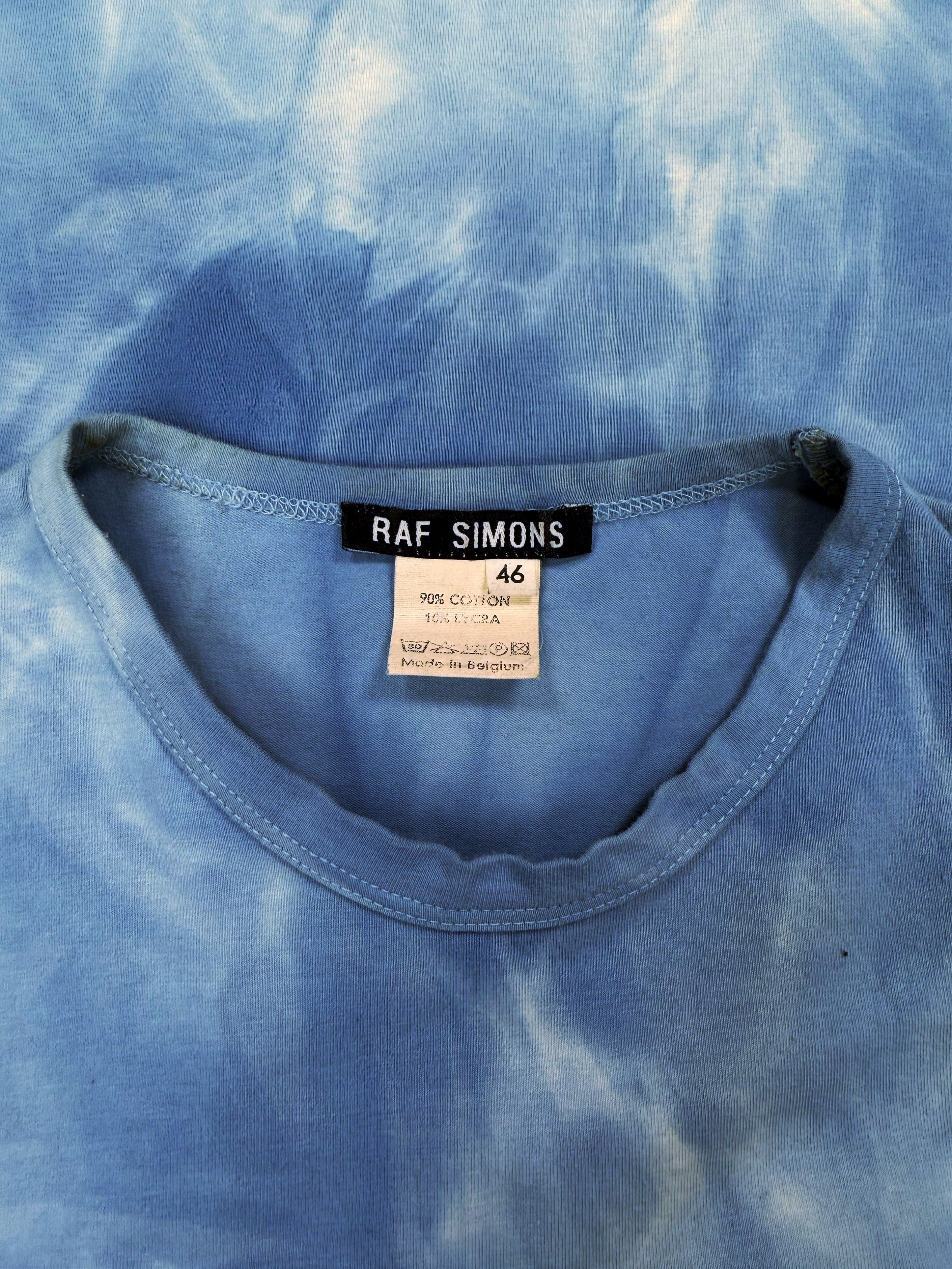 SS98 Raf Simons ‘Black Palms’ Tie-Dye Graphic Tank-top