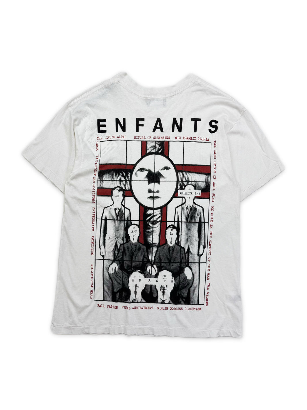 Enfants Riches Deprimes ‘Ritual Prayer’ White Graphic T-Shirt