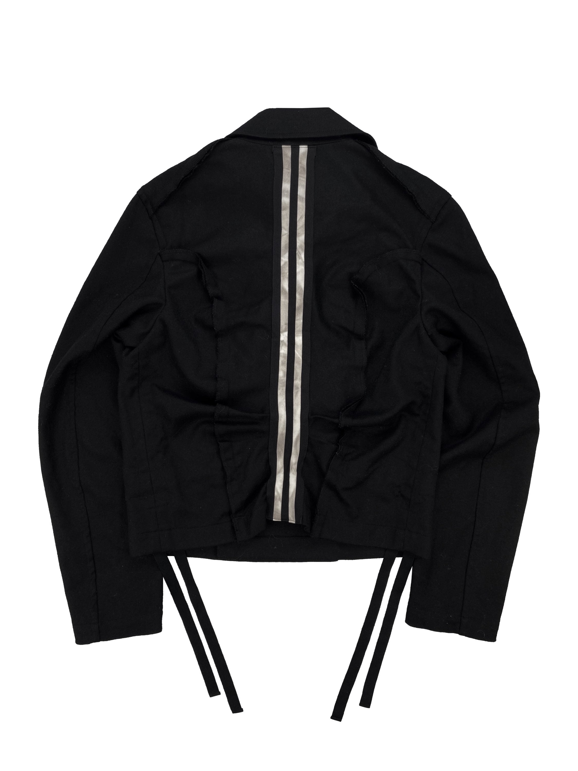 AW10 Comme des Garçons BLACK Striped Riders Jacket