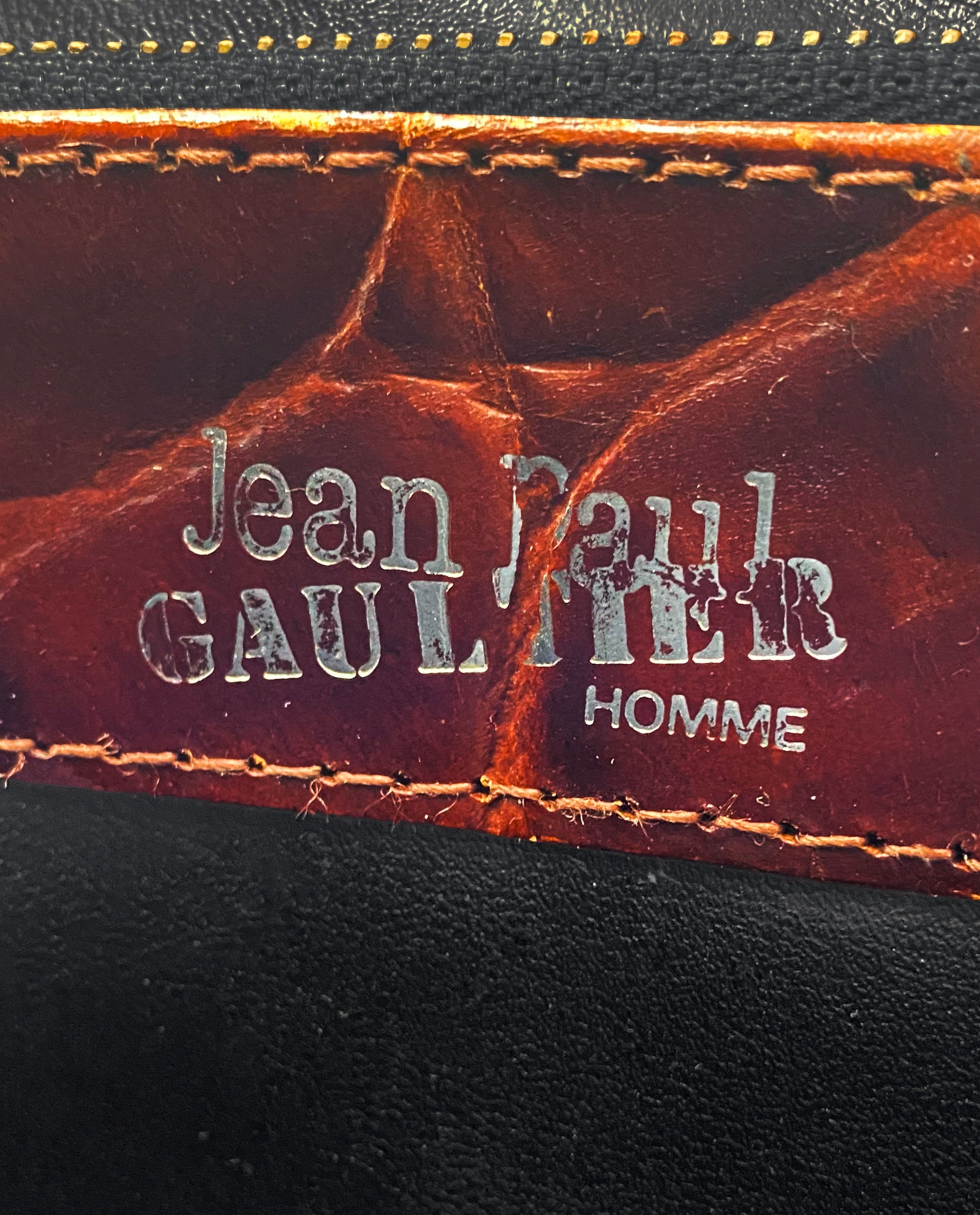 Jean Paul Gaultier Homme Aligator Print Clutch Bag