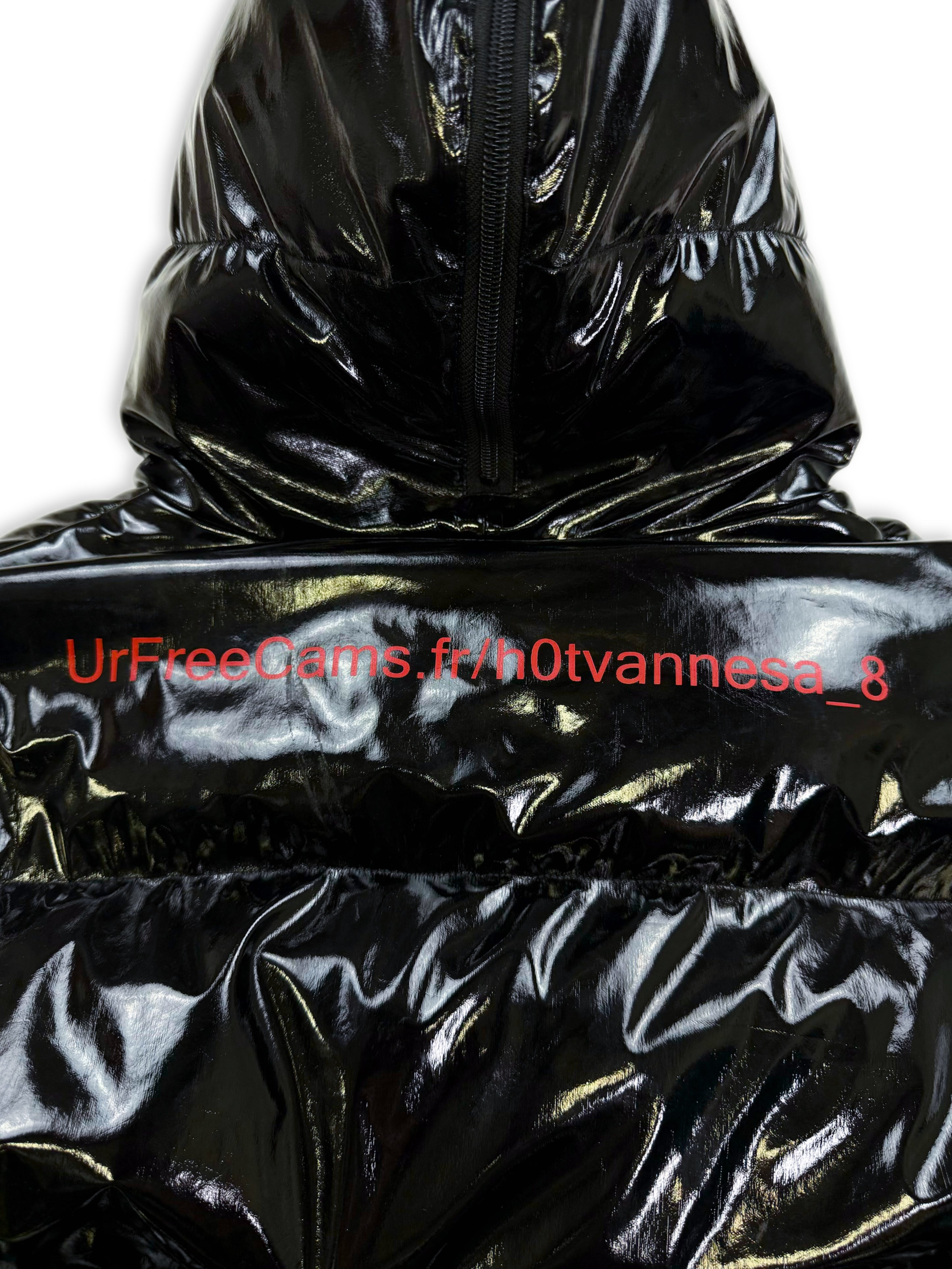 AW17 Vetements ‘Miss Webcam’ Gimp Black Puffer Jacket