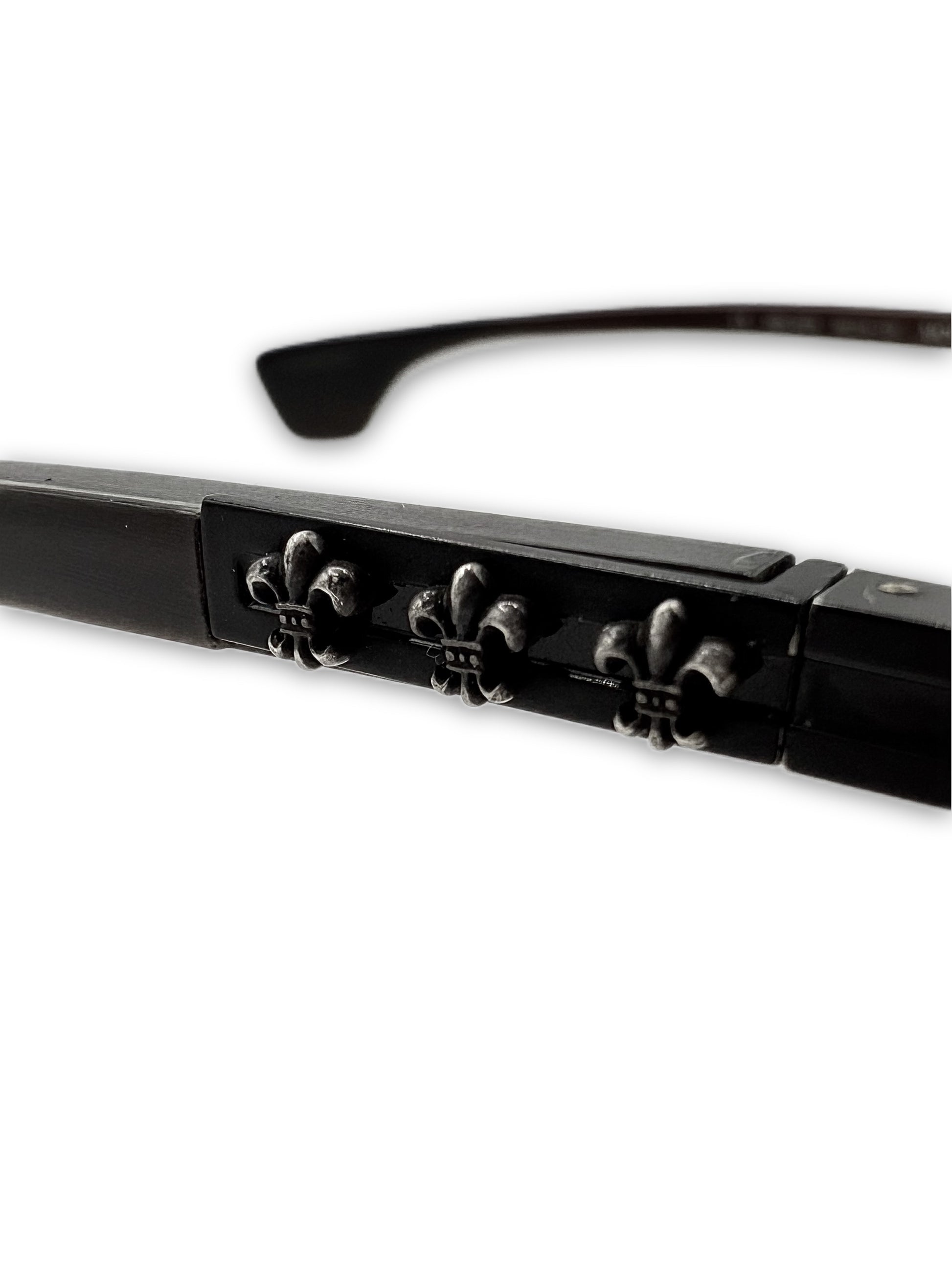 Chrome Hearts ‘Morning Wood II’ Fleur de Lis Purple Sunglasses