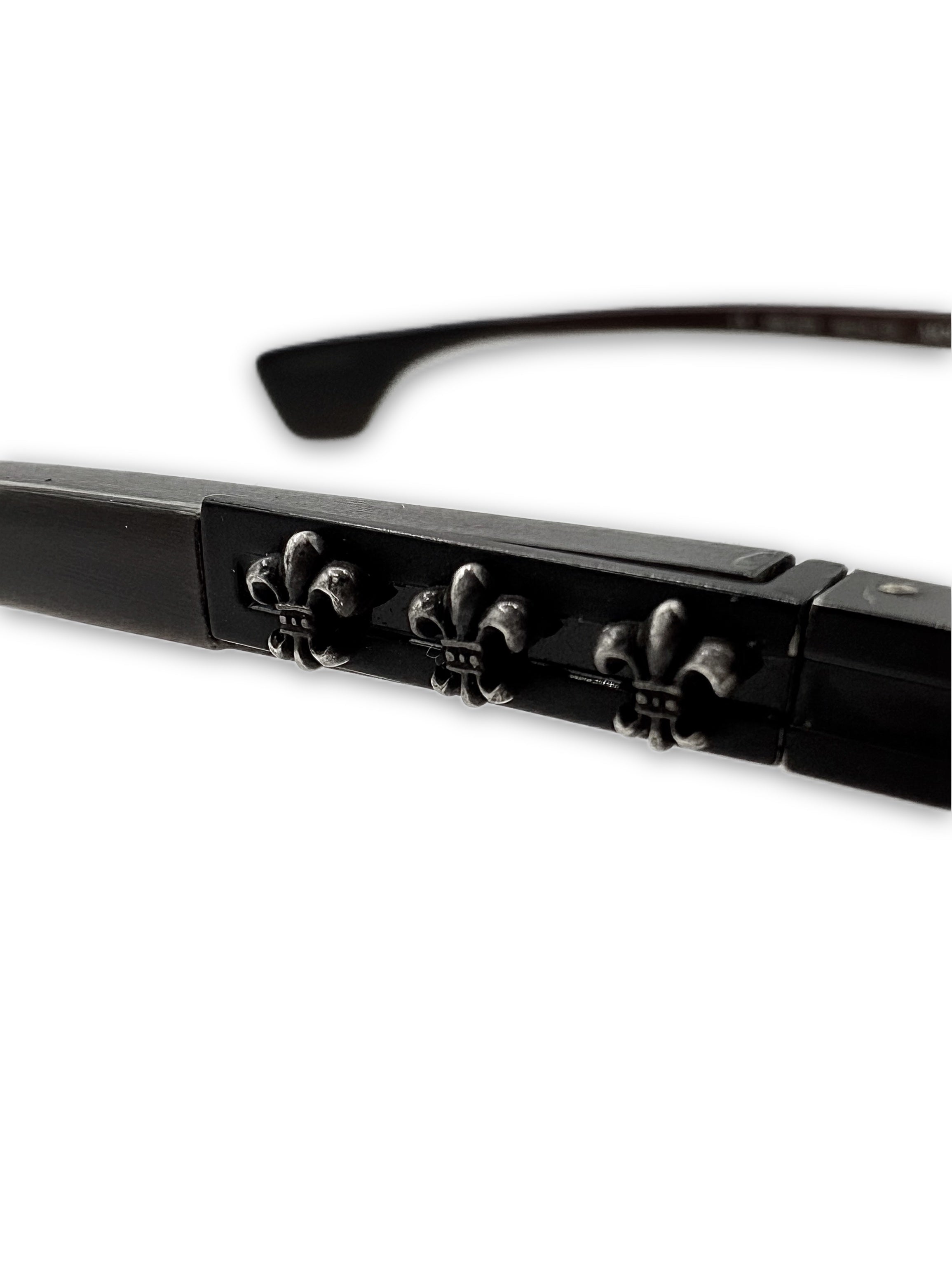 Chrome Hearts ‘Morning Wood II’ Fleur de Lis Purple Sunglasses