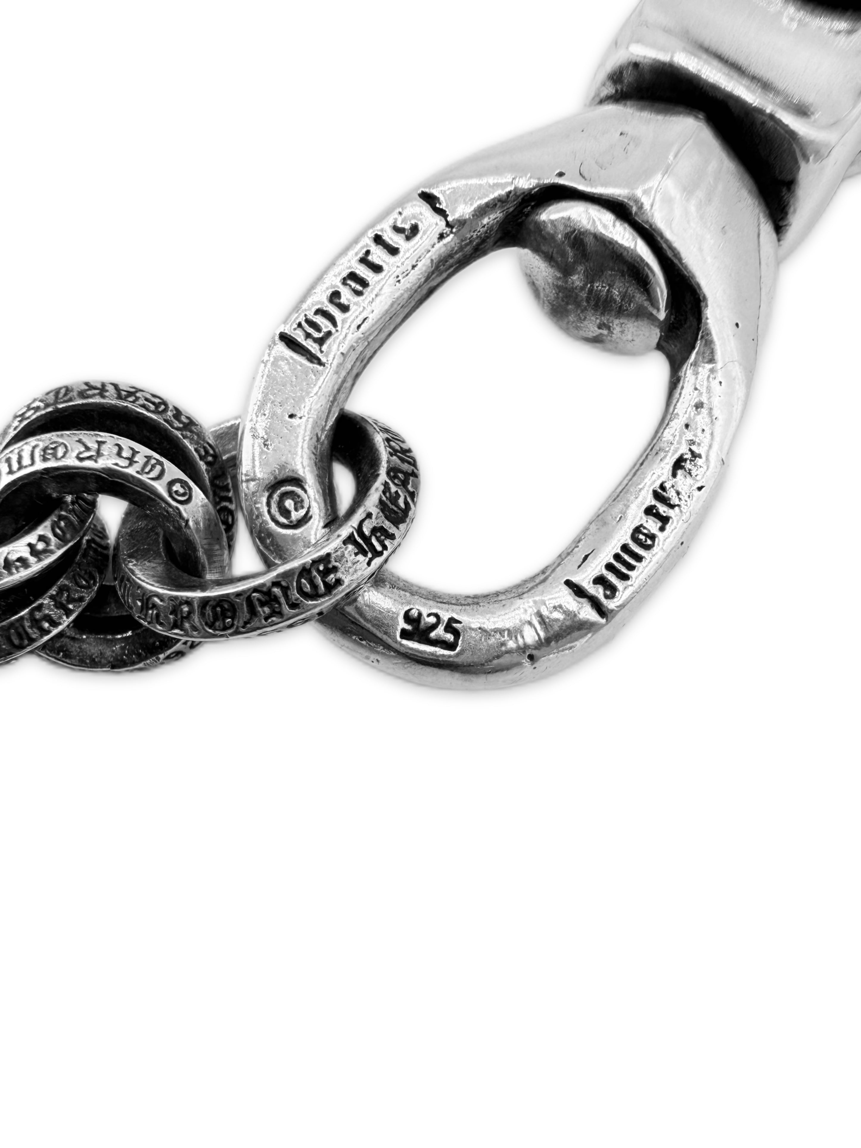 Chrome Hearts Double B Ring 17.5 in Lobster Clasp Wallet Chain