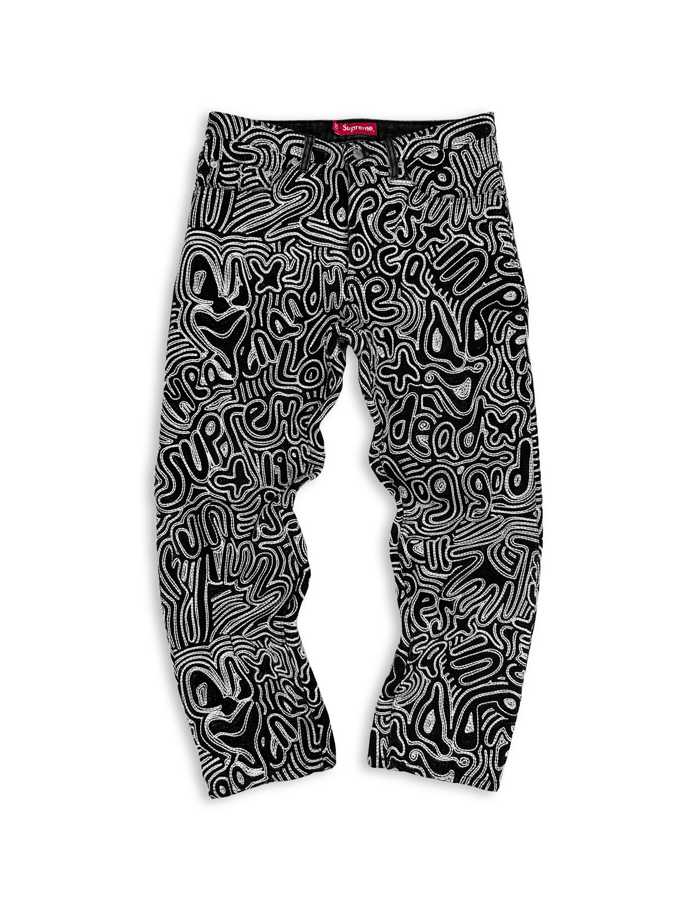 SS22 Supreme x Raúl de Nieves ‘Chainstitch’ 14oz Embroidered Denim