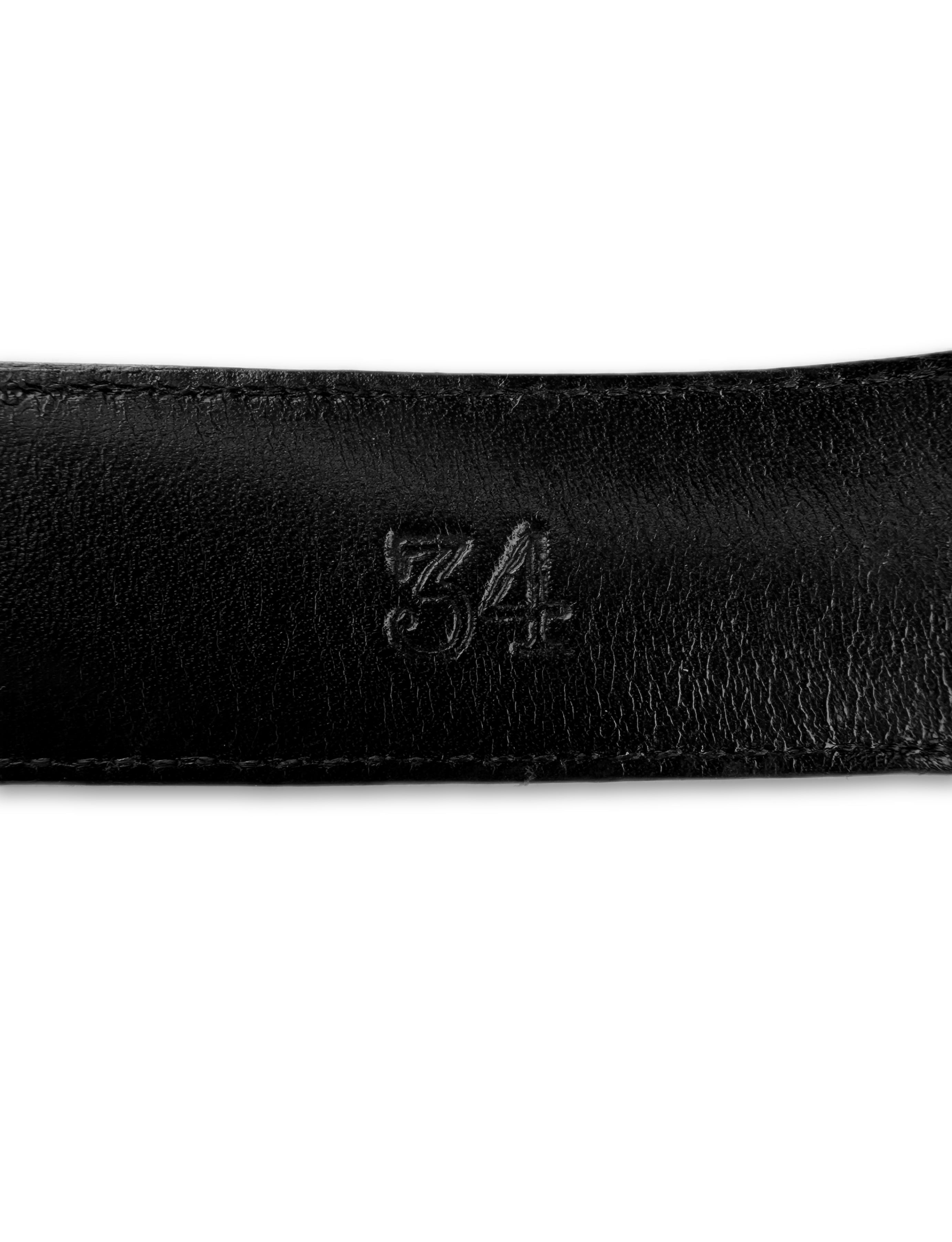 Chrome Hearts ‘Rockstar’ Punk Leather .925 Silver Belt