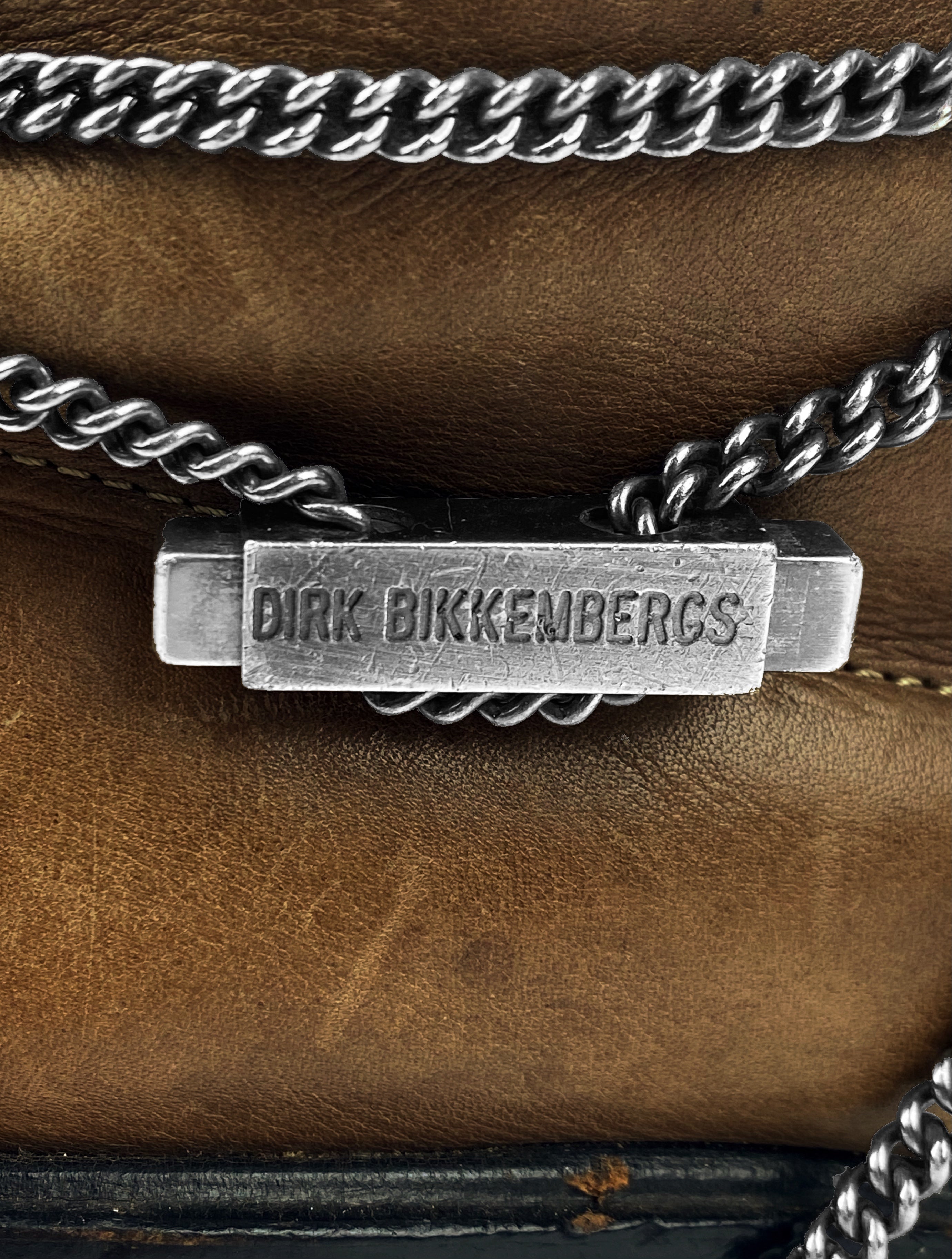 AW97 Dirk Bikkembergs Chain Weave Threaded Heel Combat Boots