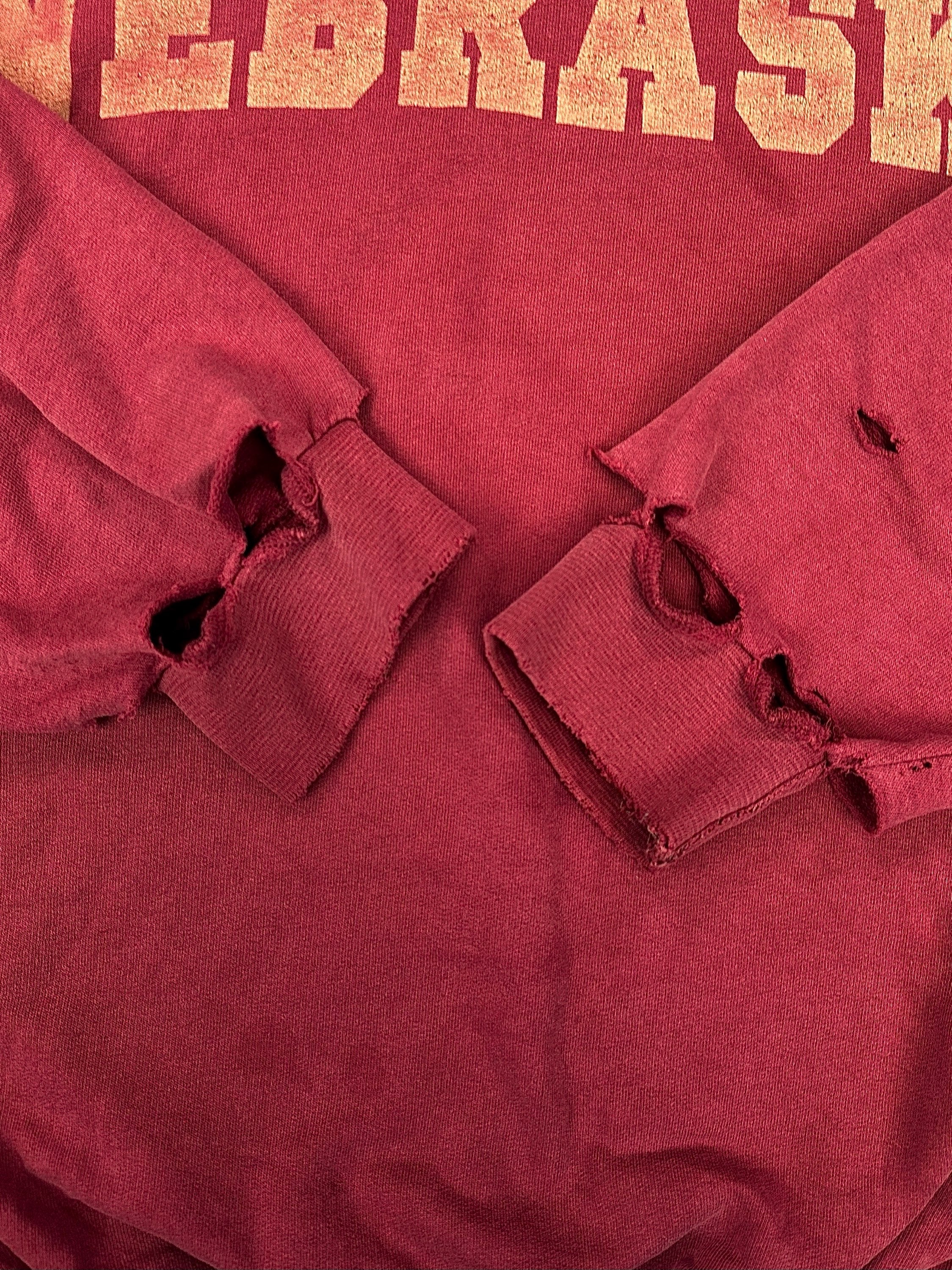 AW02 Raf Simons ‘Nebraska’ Red Collegiate Logo Crewneck