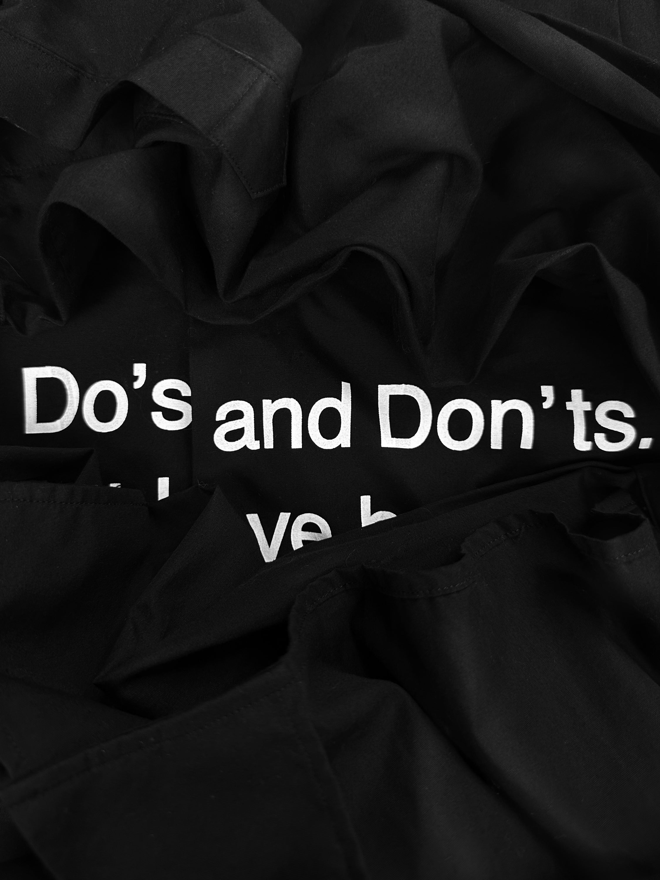 00s Yohji Yamamoto S’YTE ‘Do’s and Don’t’ Poem Long Sleeve