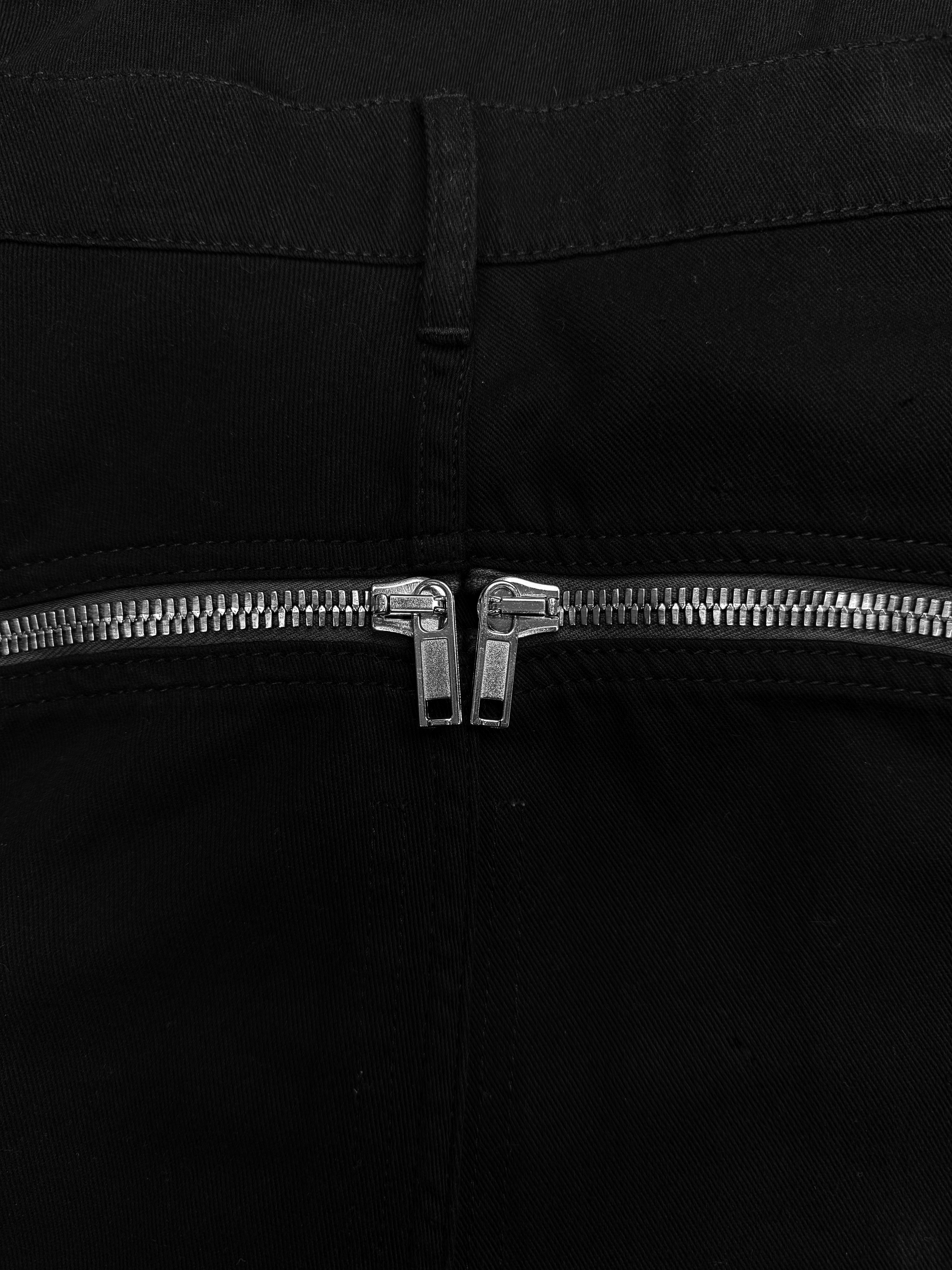 SS22 Rick Owens ‘Fogachine’ Banana Zip Bolan Flared Jeans