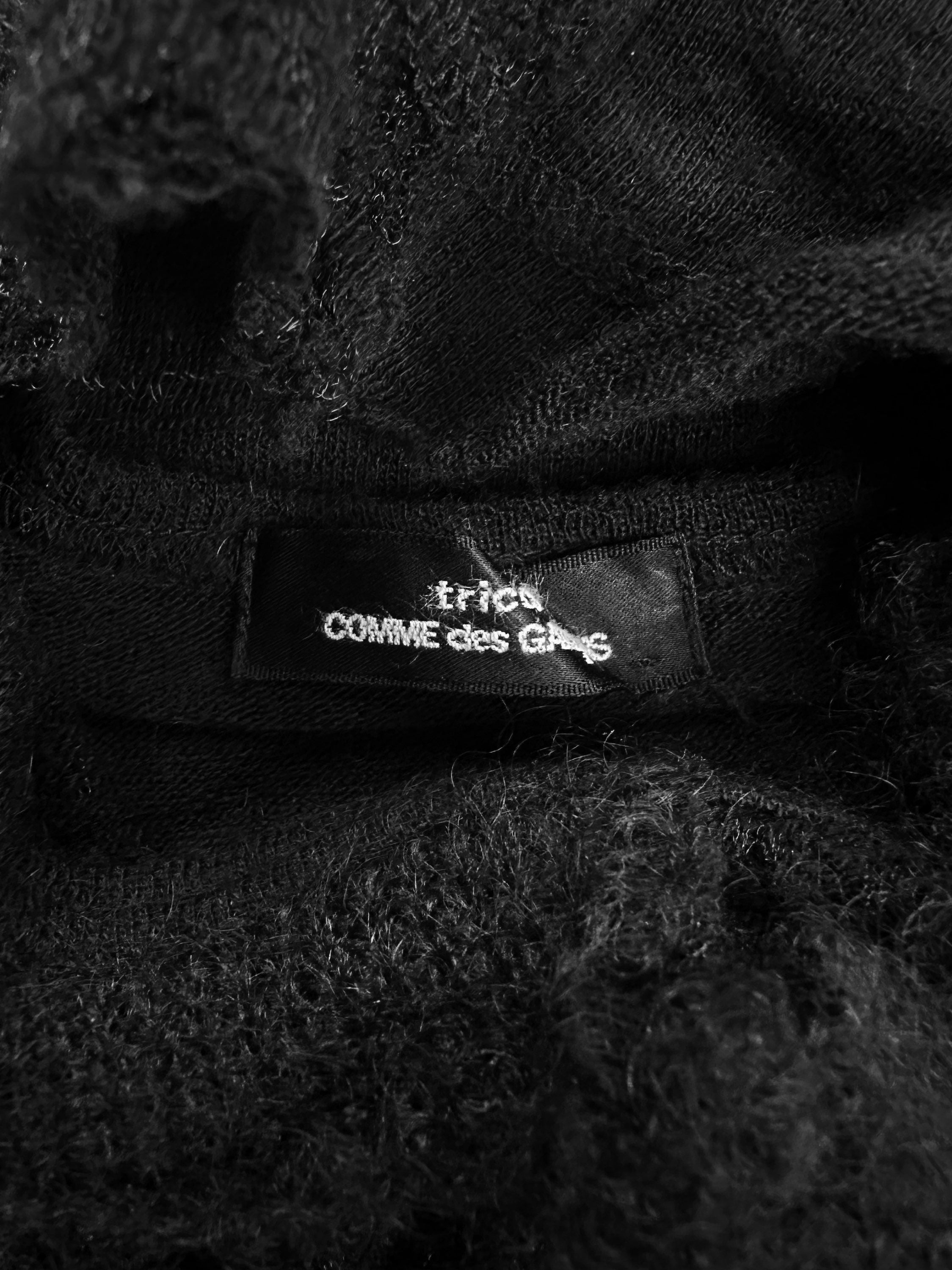 Comme des Garçons Black Patchwork Knitted Tank-top