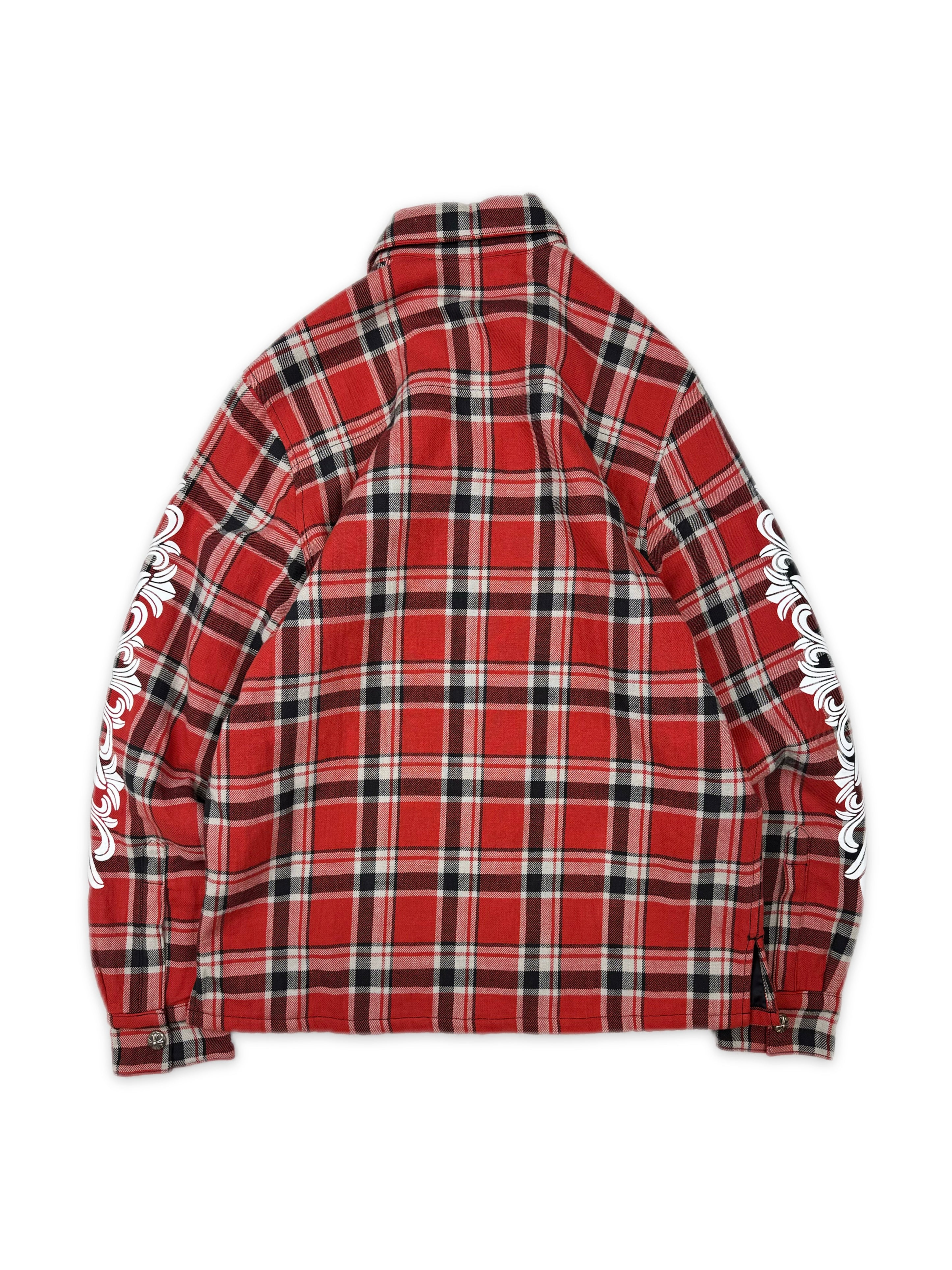 Chrome Hearts Workdog Red Checkered Pocket Padded Work Jacket