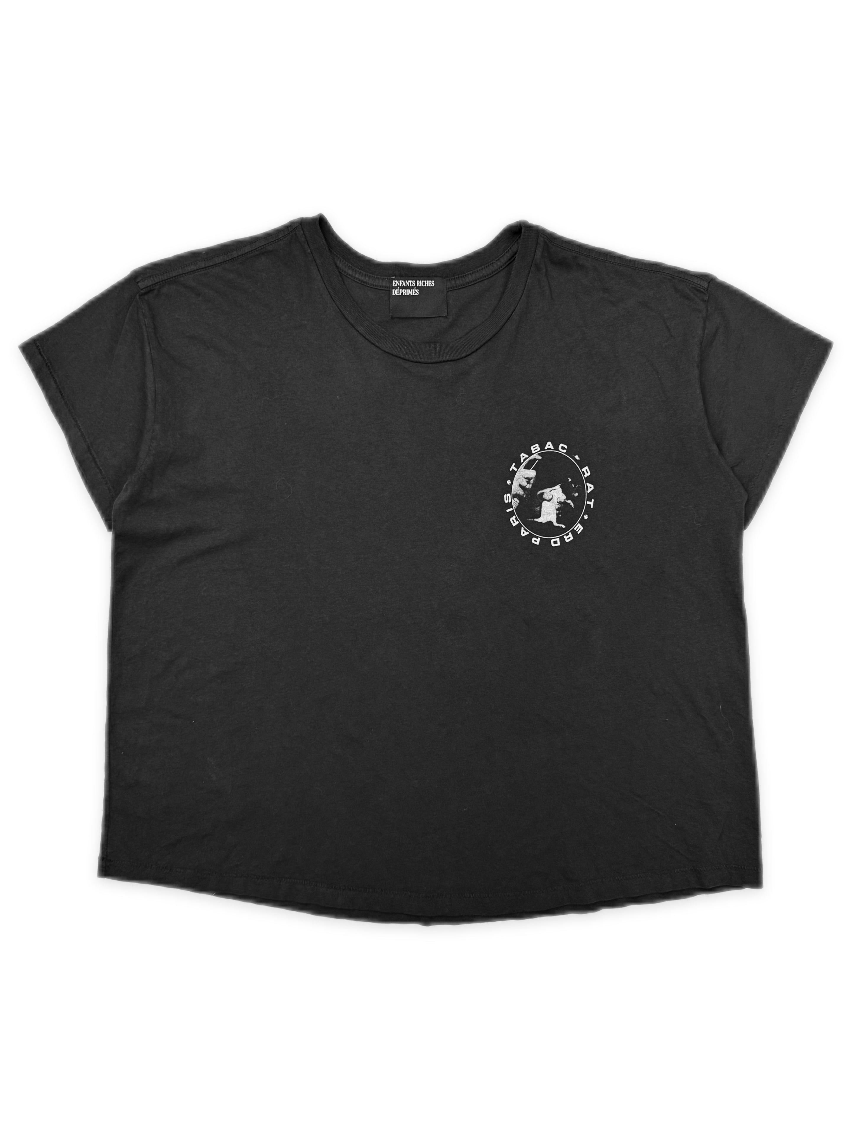 SS25 Enfants Riches Deprimes ‘Tabac Rat’ Black Graphic T-Shirt