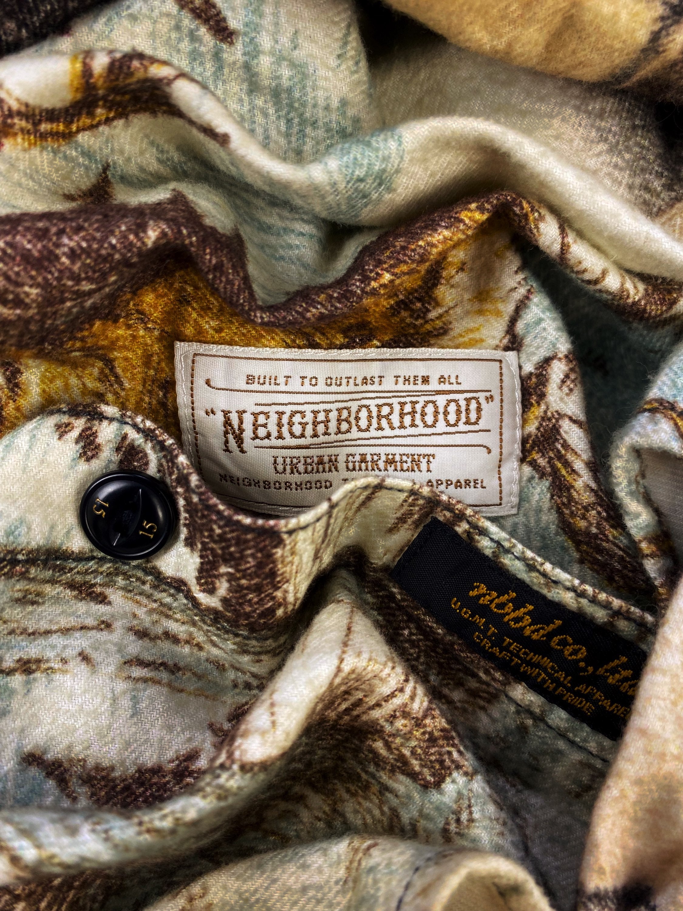 AW15 Neighborhood x Burton ‘Landscape’ Gradient Flannel Jacket