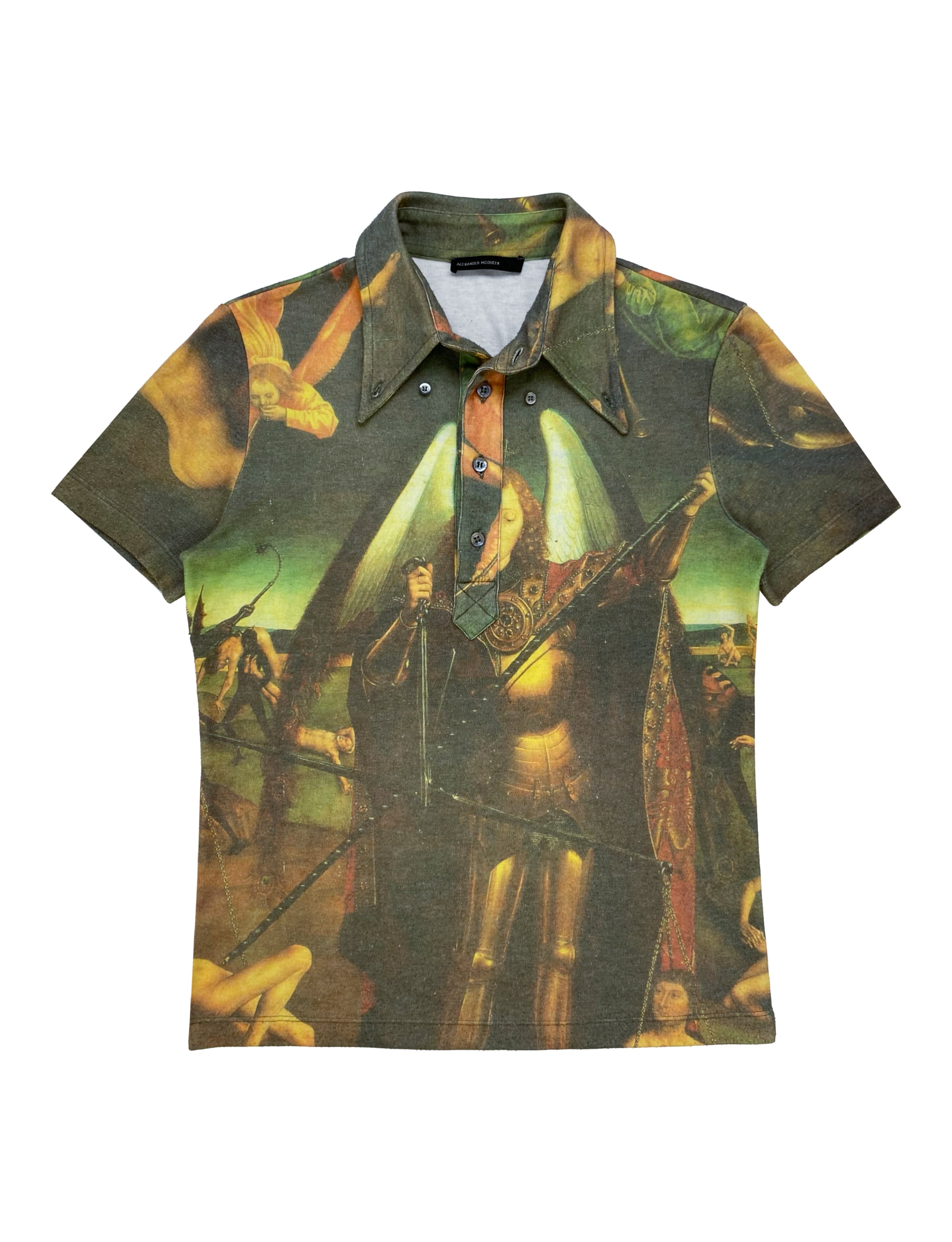 AW97 Alexander McQueen ‘It’s A Jungle Out There’ Vampiric Collar Polo