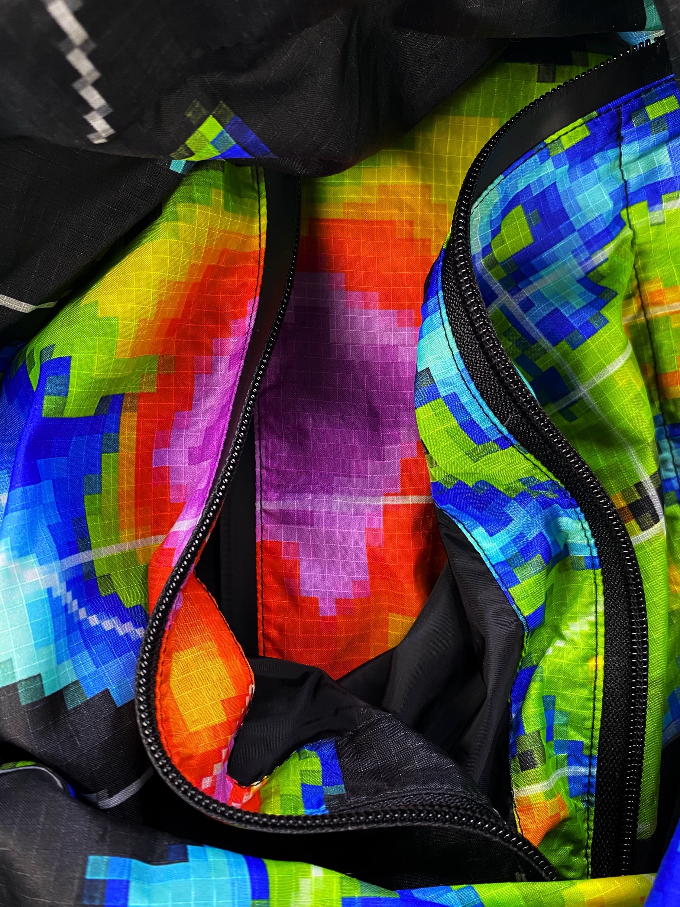 SS17 Prada ‘Radar’ Pixelated Ripstop Graphic Nylon Jacket