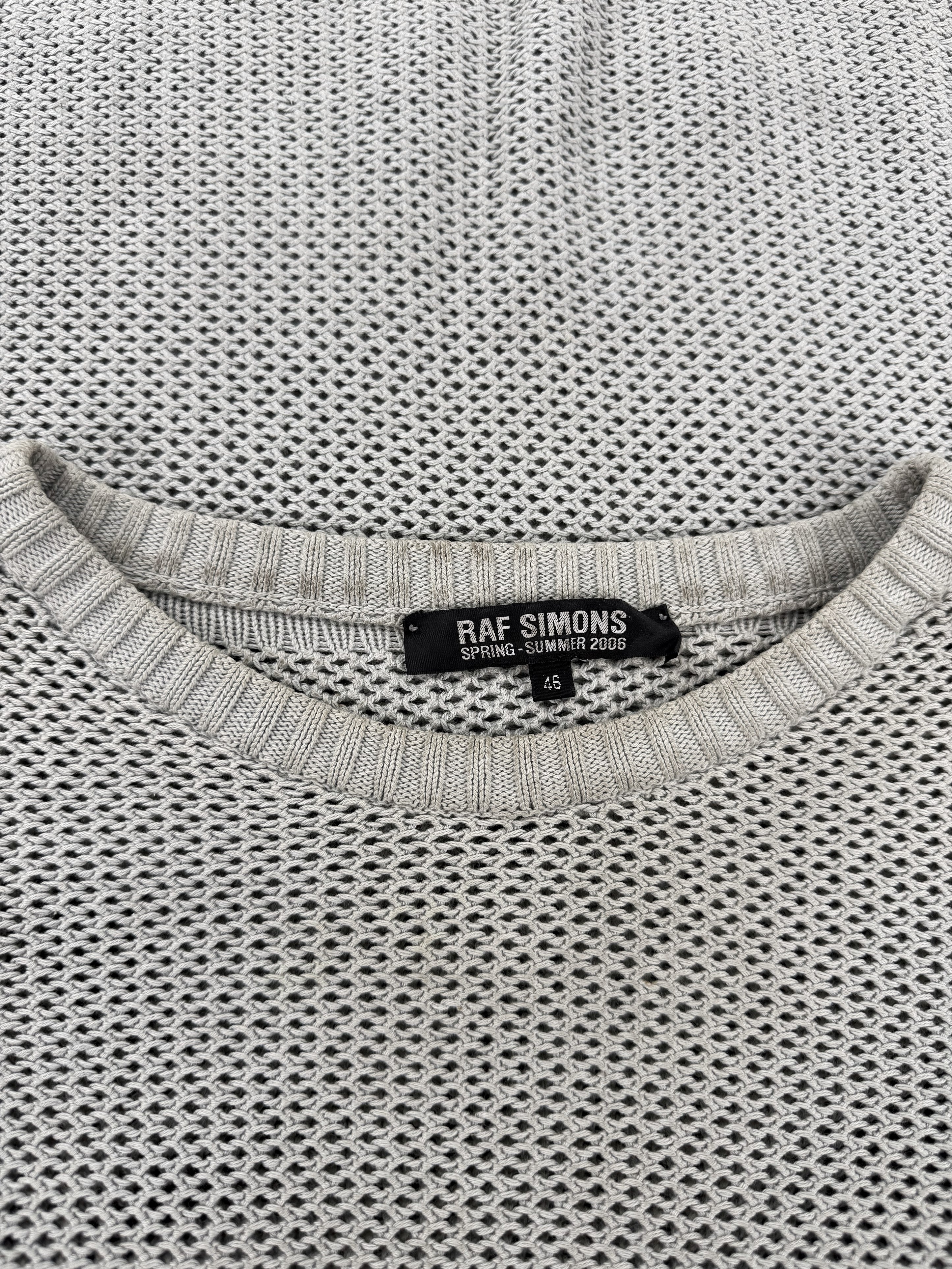 SS06 Raf Simons ‘Icarus Surgit’ Elbow Cut Out Knitted Sweater