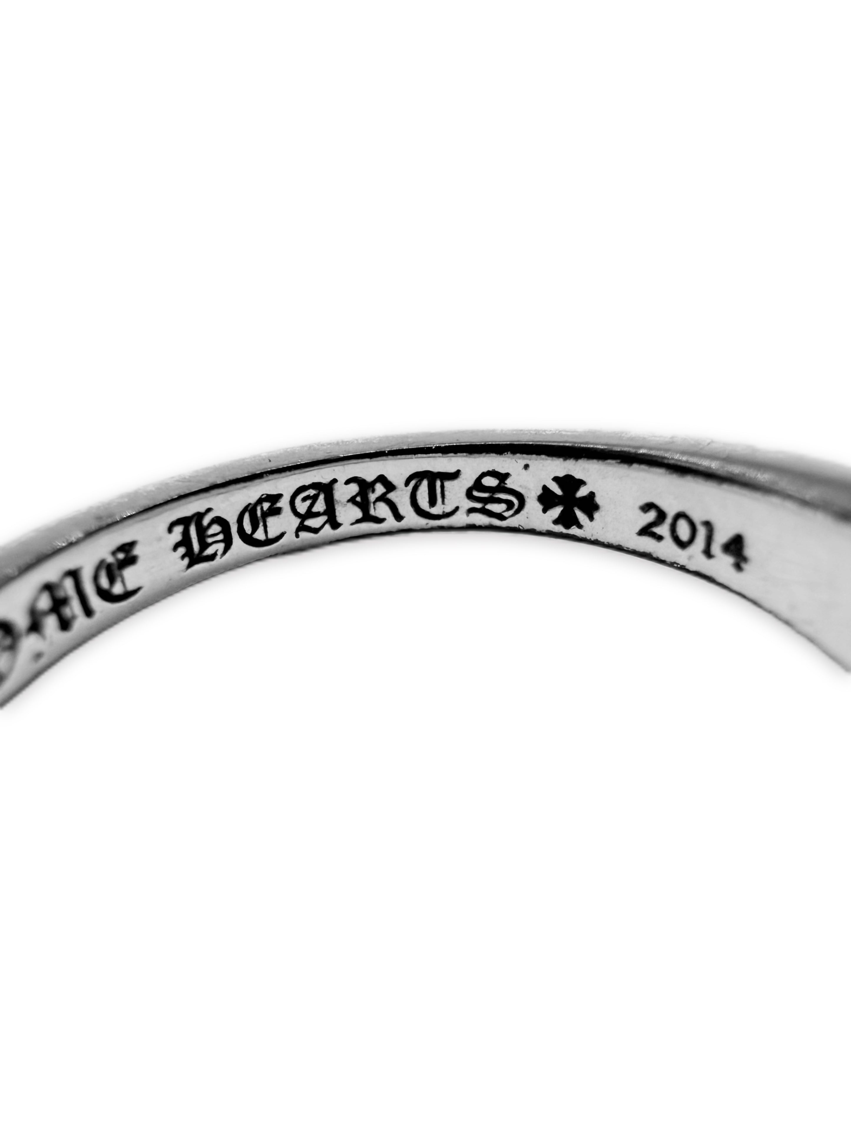 Chrome Hearts ‘Mini Floral’ .925 Silver Etched Ring