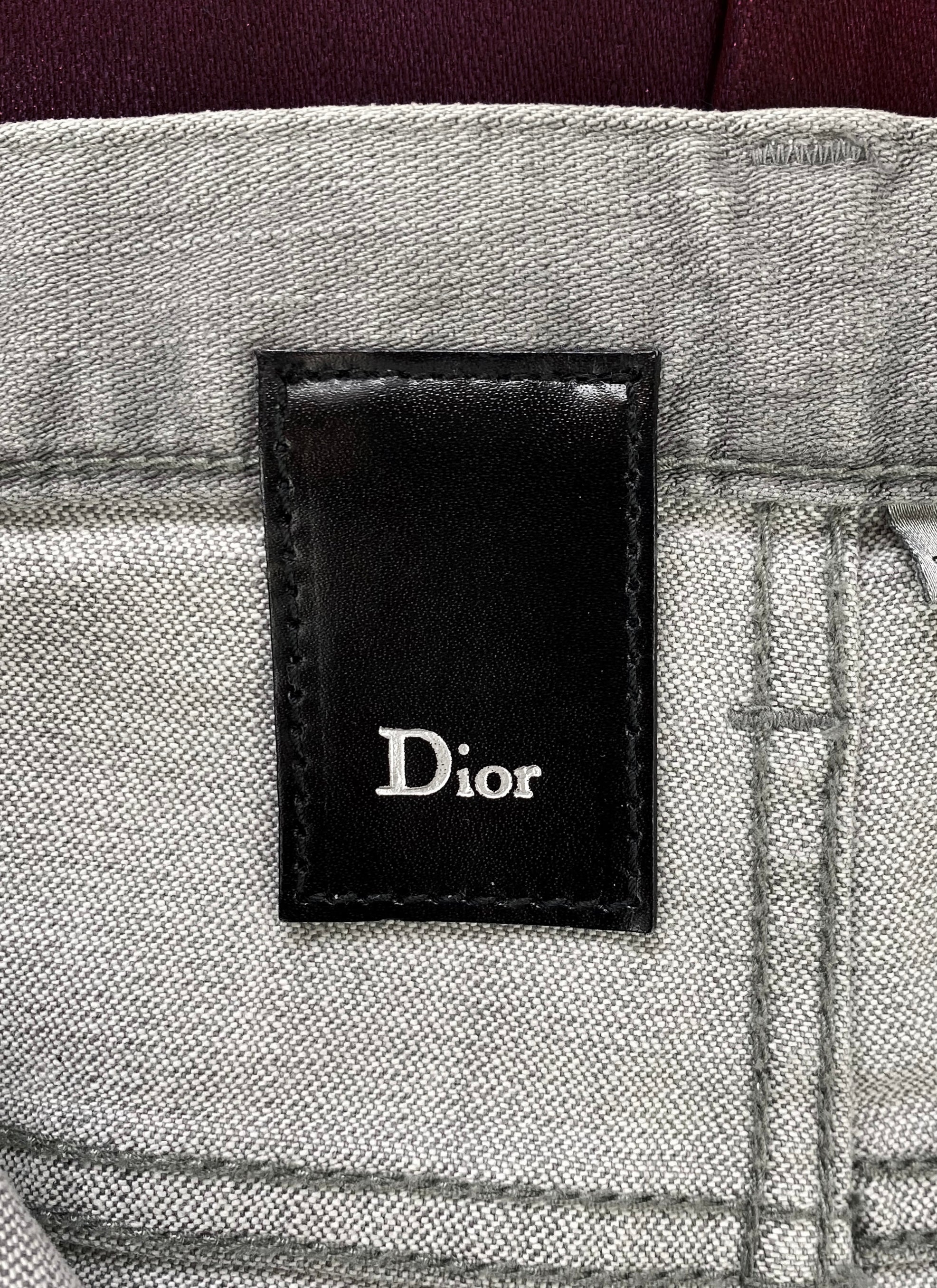 Dior by Hedi Slimane Gradient Dip-Dye Waxed Skinny Denim