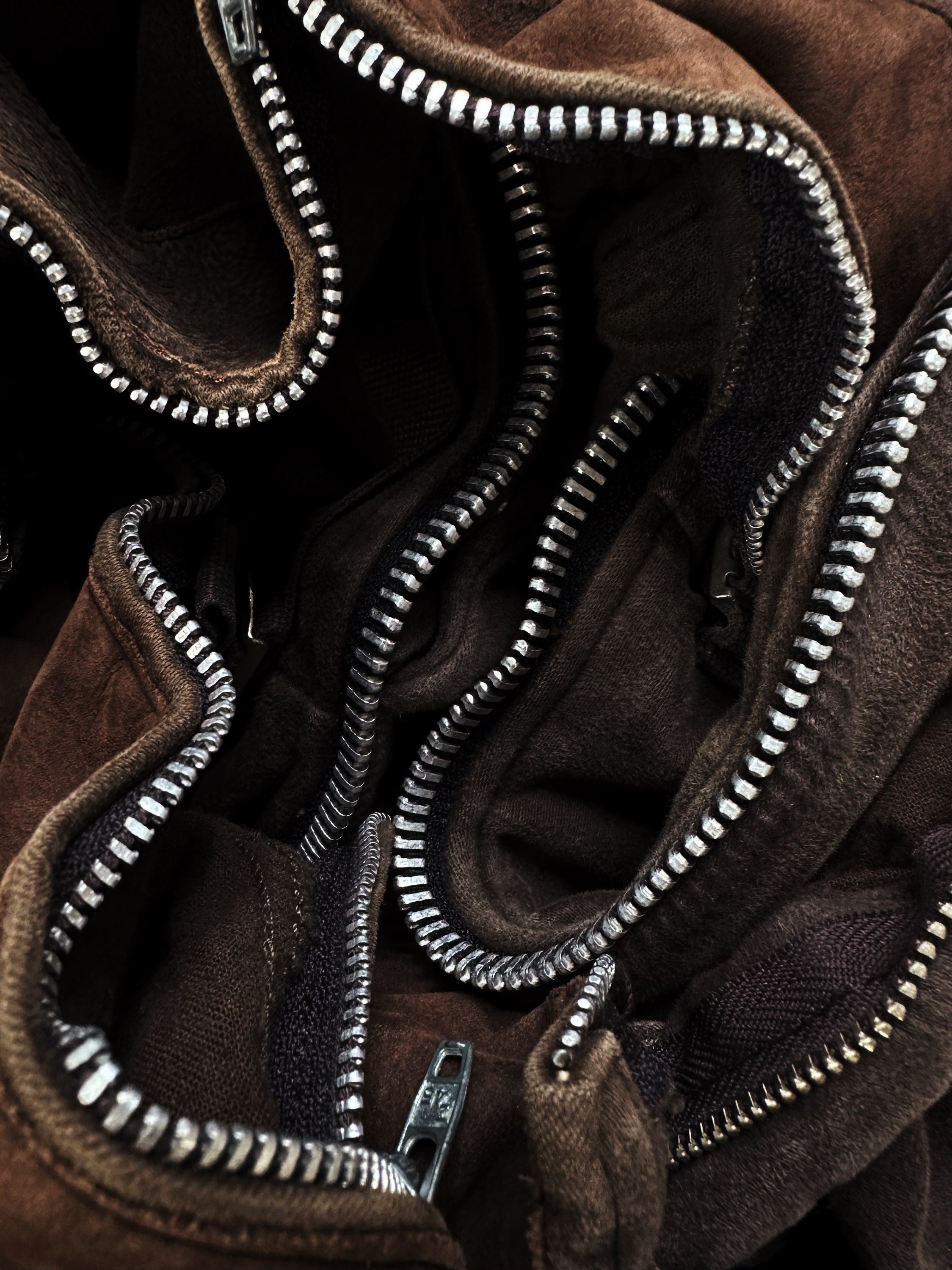 AW99 Helmut Lang ‘Astro’ Brown Moleskin Biker Pants