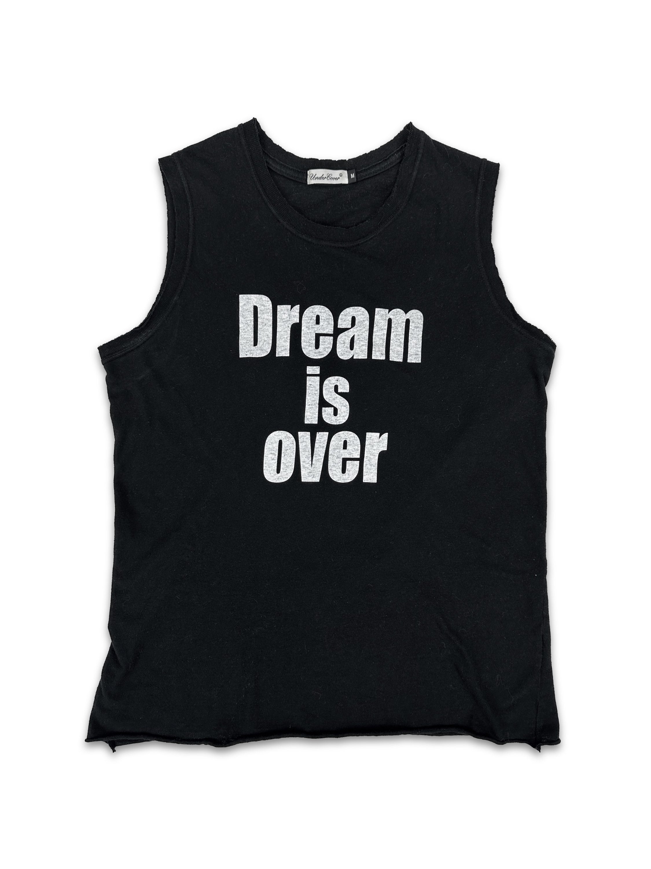 00s Undercover ‘Dream is Over’ Black Slogan Tank-top