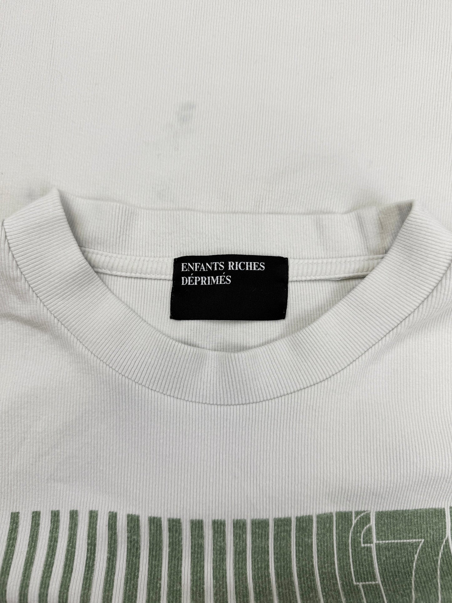 Enfants Riches Deprimes ‘Zurich’ Ribbed White Long Sleeve Shirt