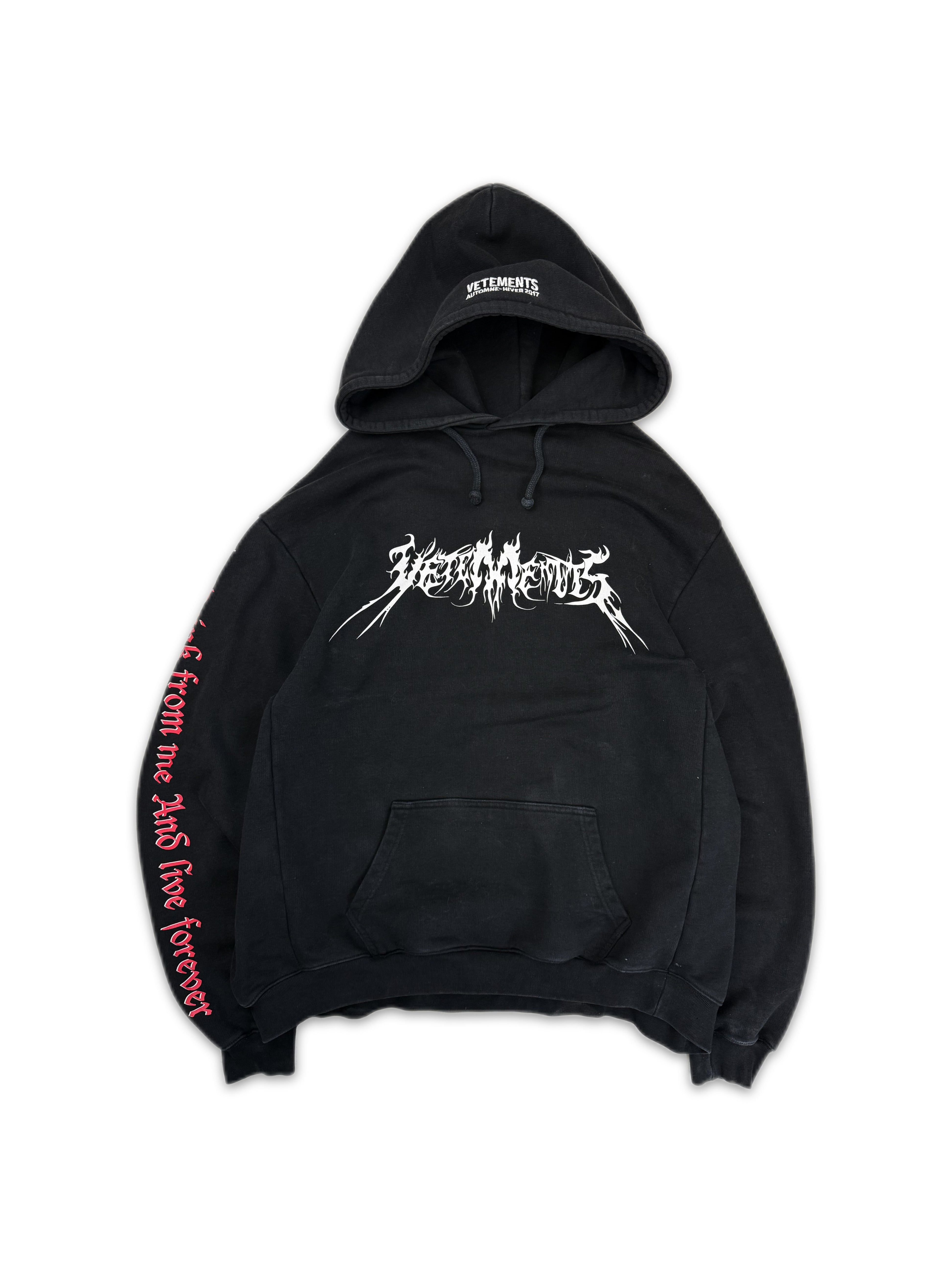 AW17 Vetements Homme ‘Total Fucking Darkness’ Pentagram Hoodie