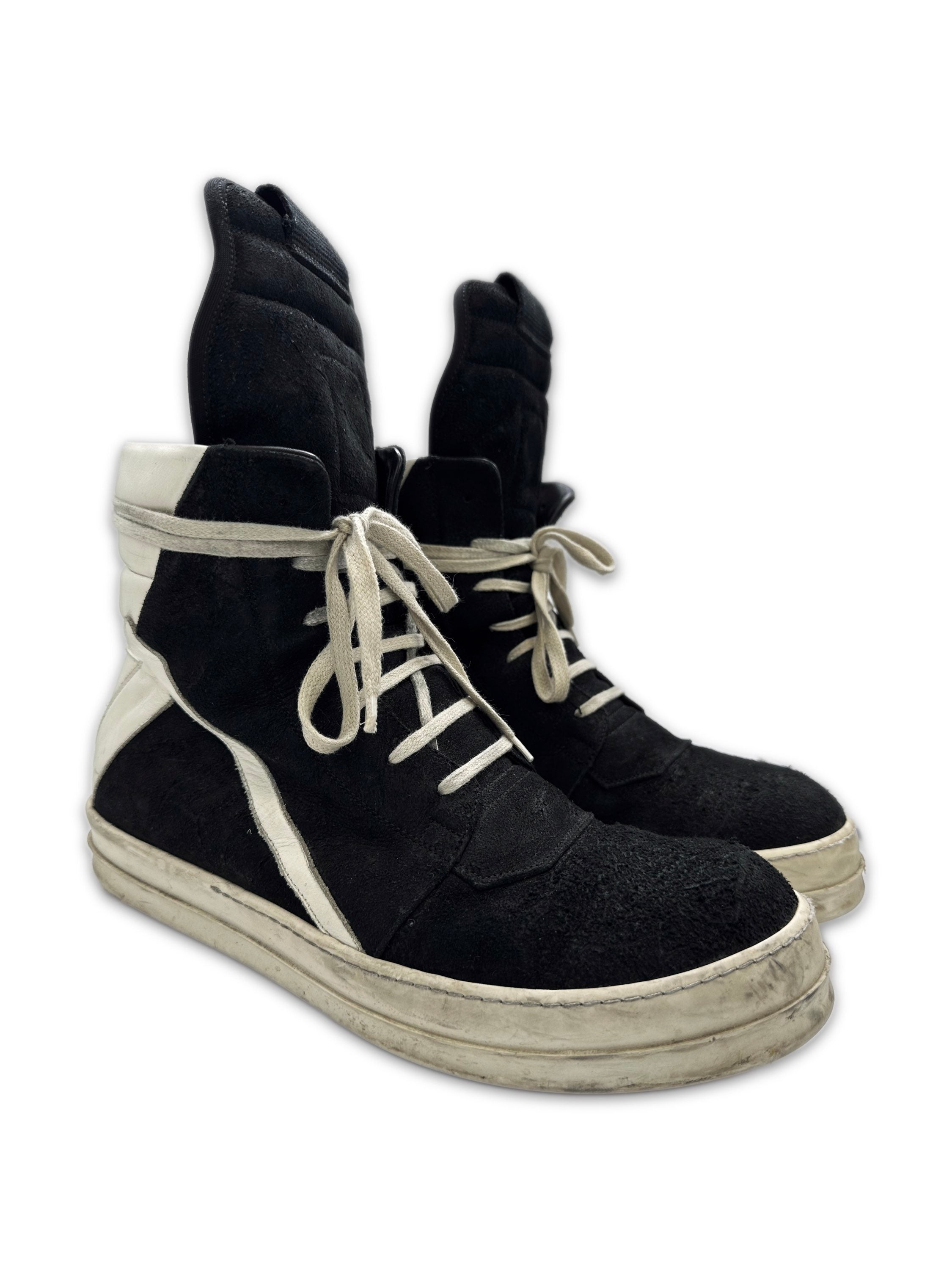 Rick Owens DRKSHDW ‘Geobasket’ Suede Hi-top Sneakers