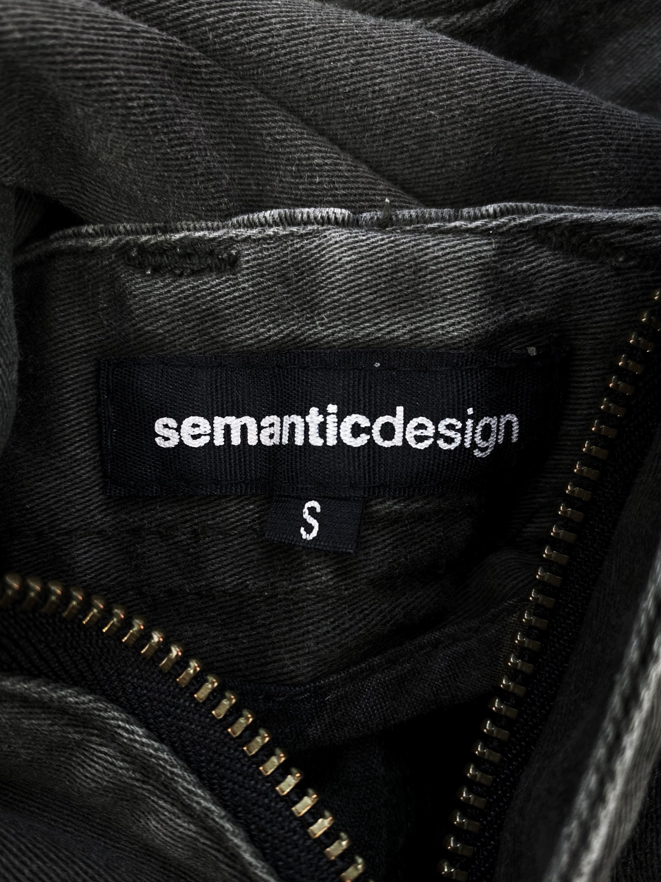 Semantic Design Washed Grey Multi Pocket Cargo Pants