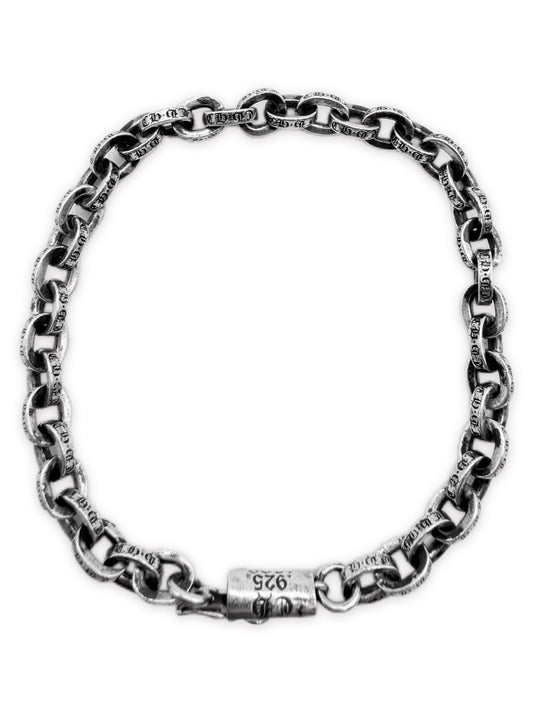 Chrome Hearts 7 in Paper Chain .925 Silver Bracelet
