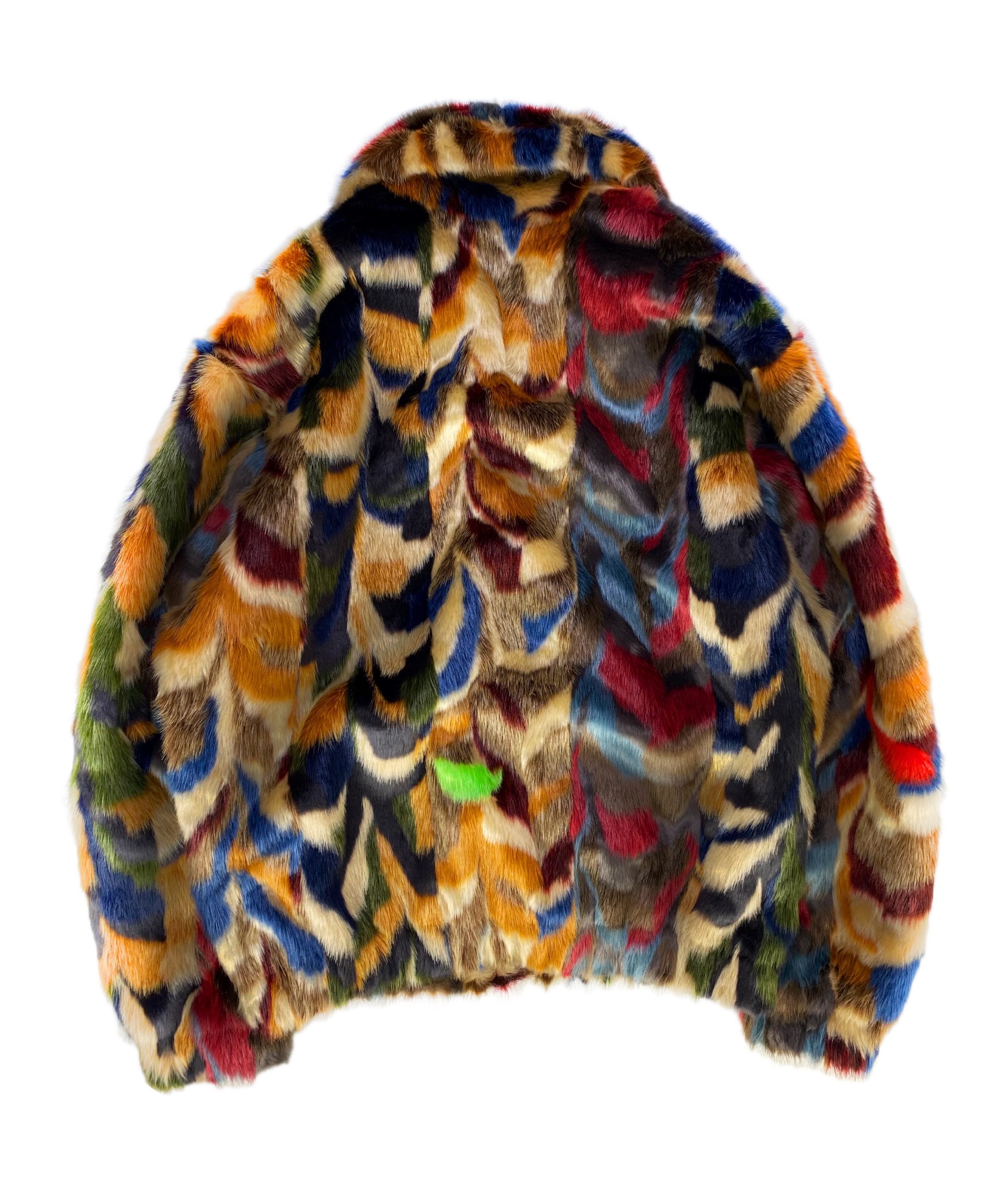 FW22 Supreme ‘3M’ Faux Fur Multicoloured Thinsulate Bomber Jacket