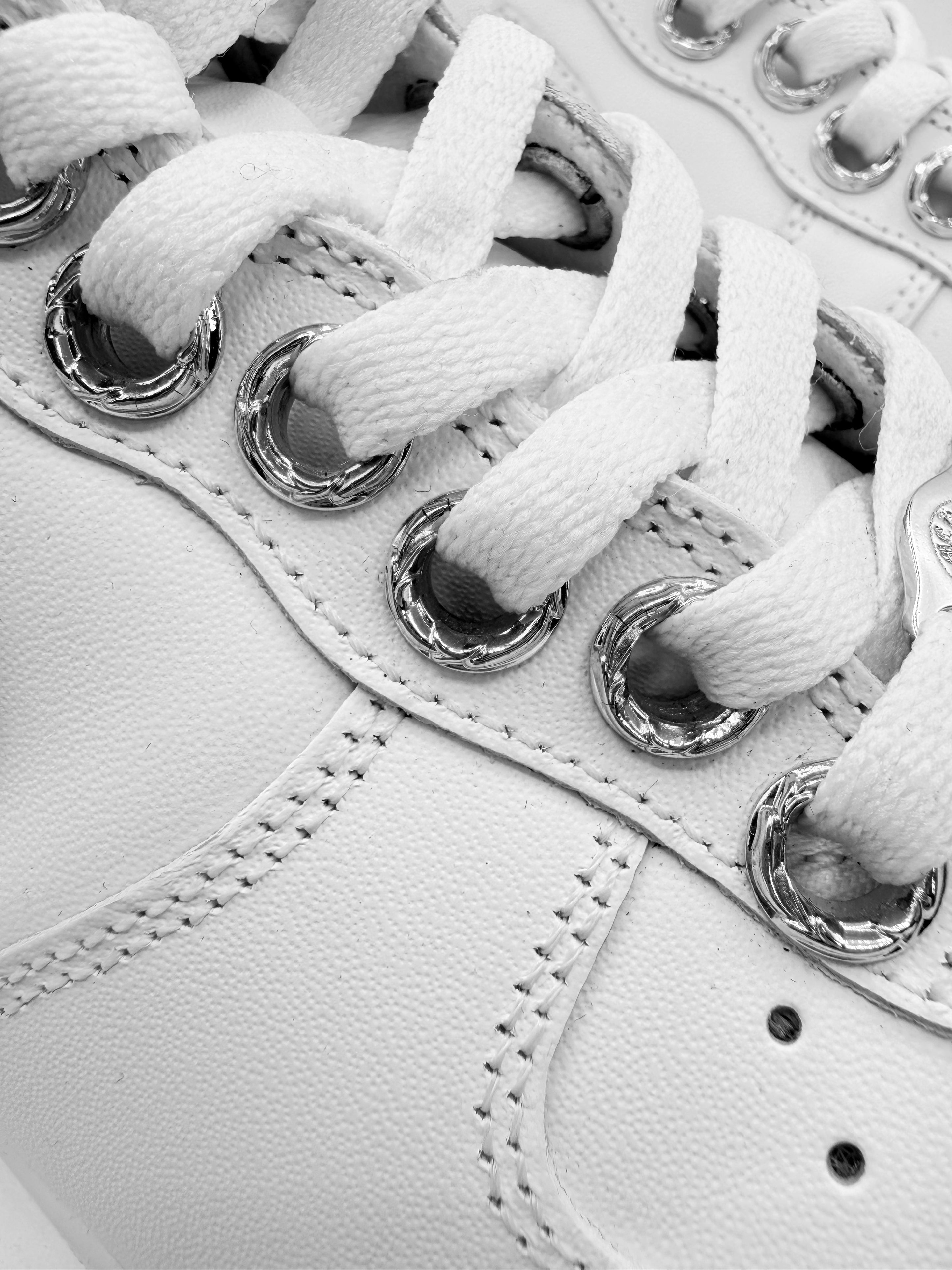 Chrome Hearts x Nike Air Force 1 White .925 Silver Dagger Sneakers