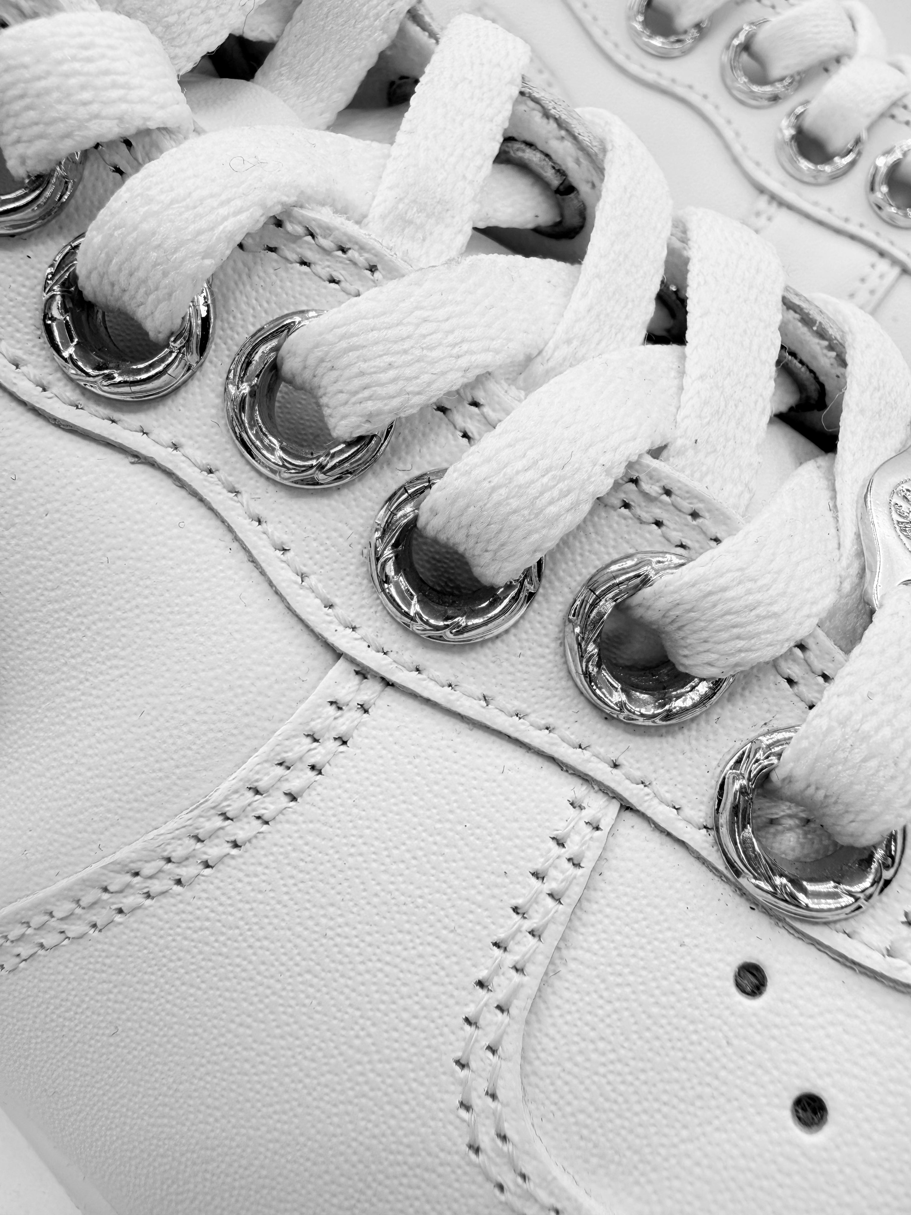 Chrome Hearts x Nike Air Force 1 White .925 Silver Dagger Sneakers