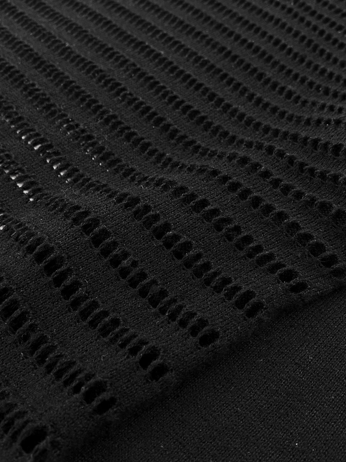 SS07 Dior Homme Grid Cut Knitted Raglan Longsleeve Shirt
