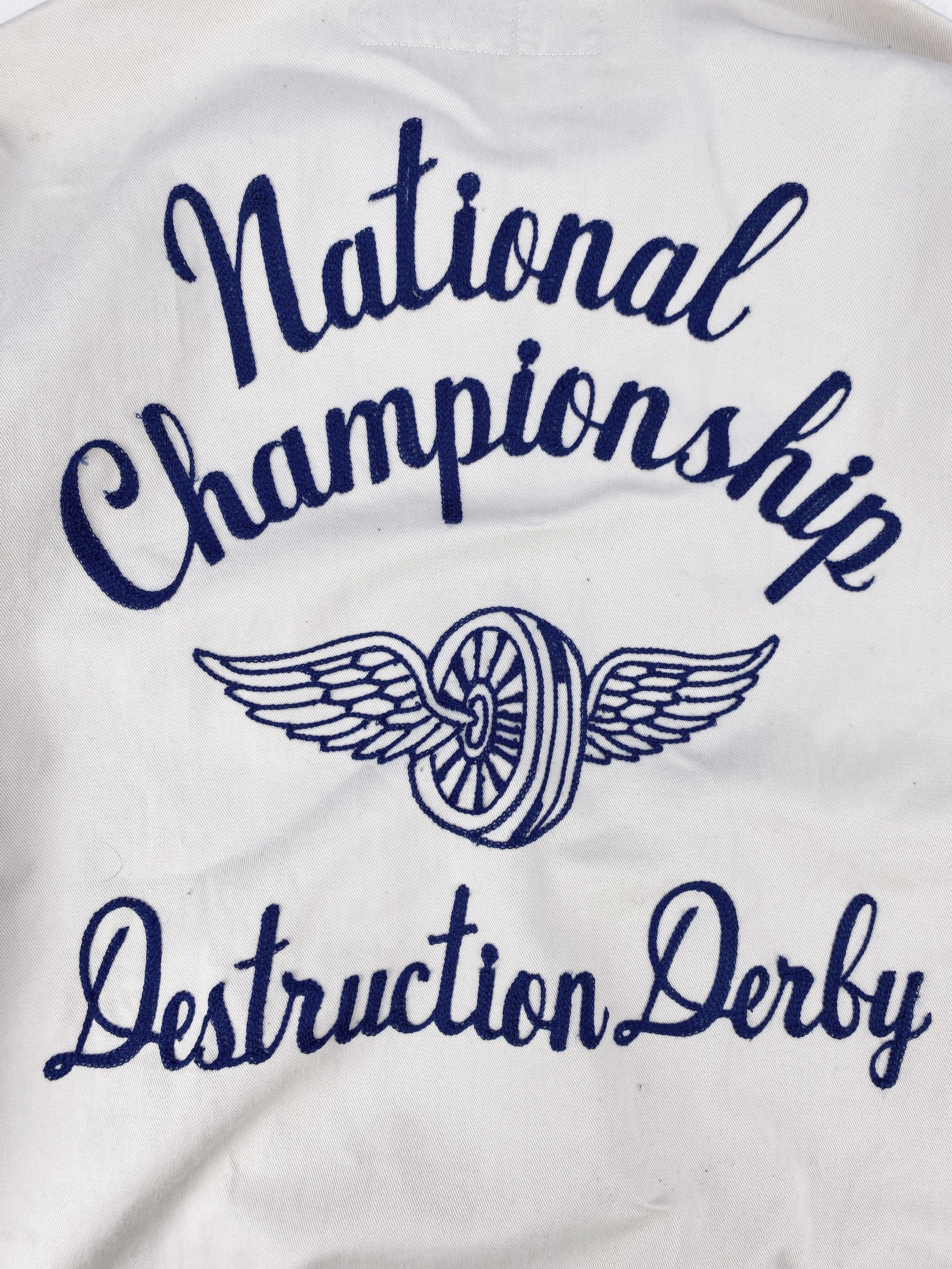 00s Whitesville ‘Destruction Derby’ Chainstitch Work Jacket