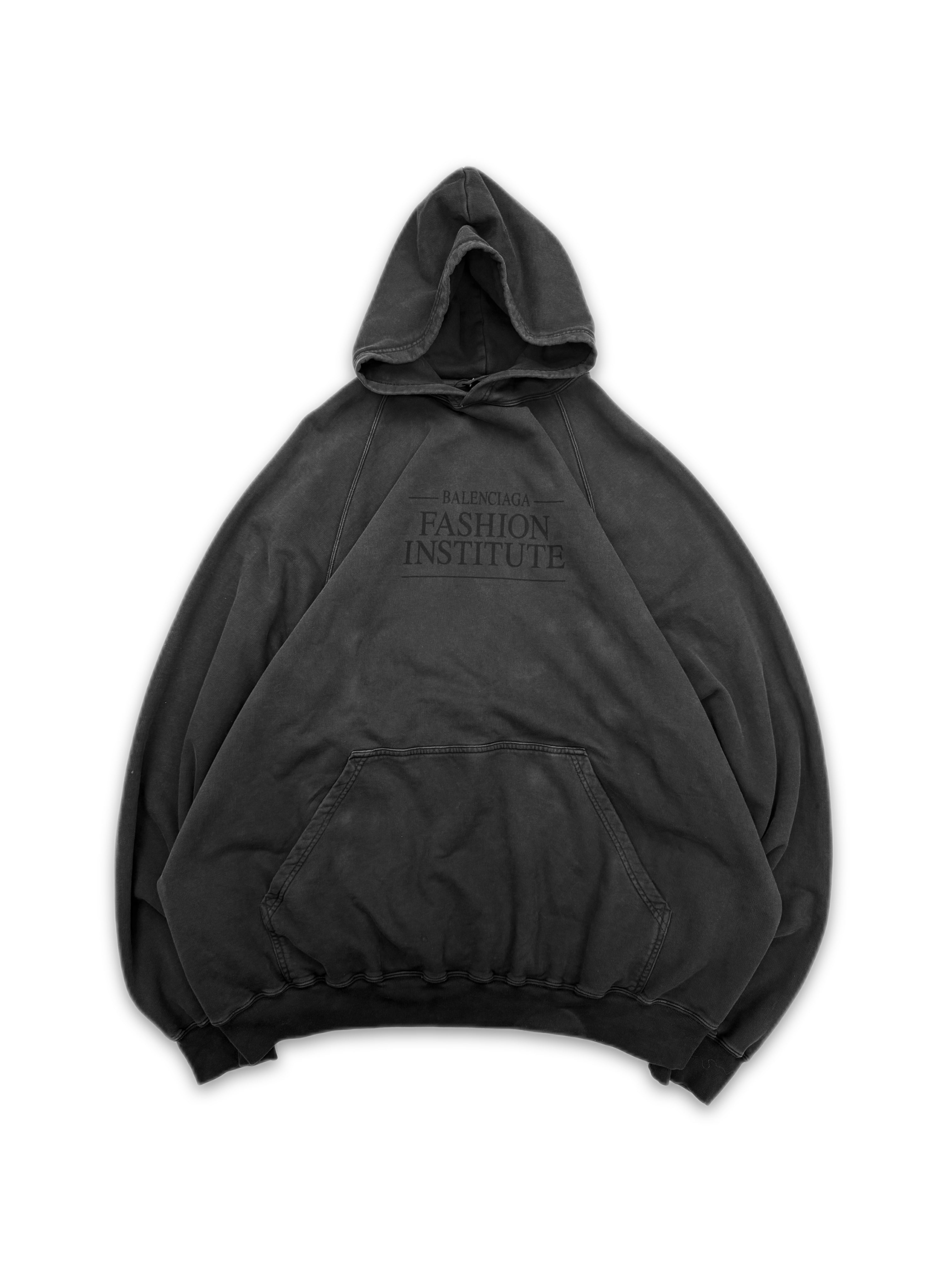 AW22 Balenciaga ‘Fashion Institute’ Oversized Washed Hoodie
