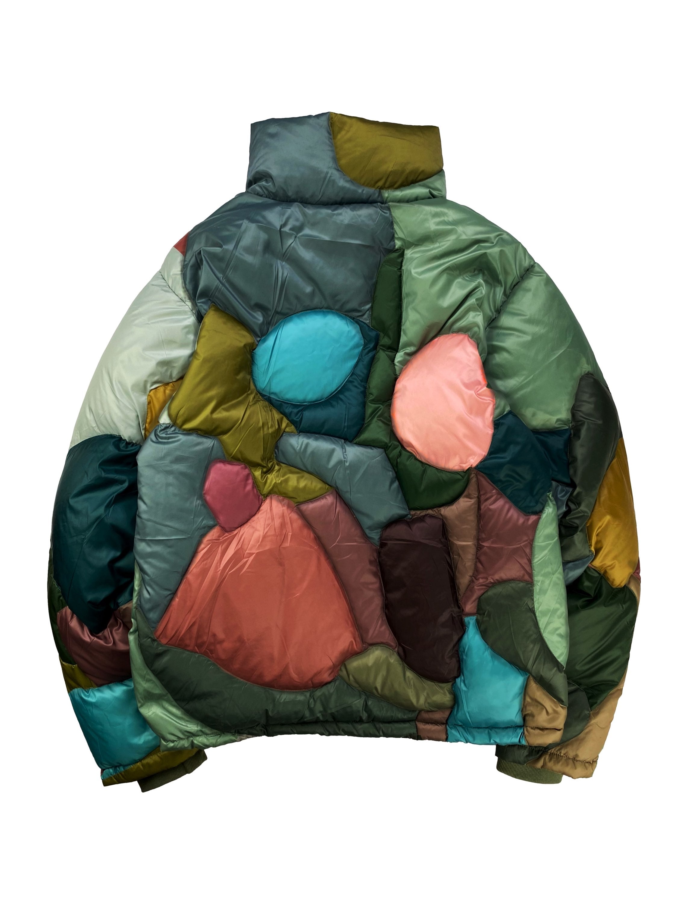 SS22 Kidsuper Studios ‘Kiss’ 3D Tonal Asymmetric Puffer Jacket