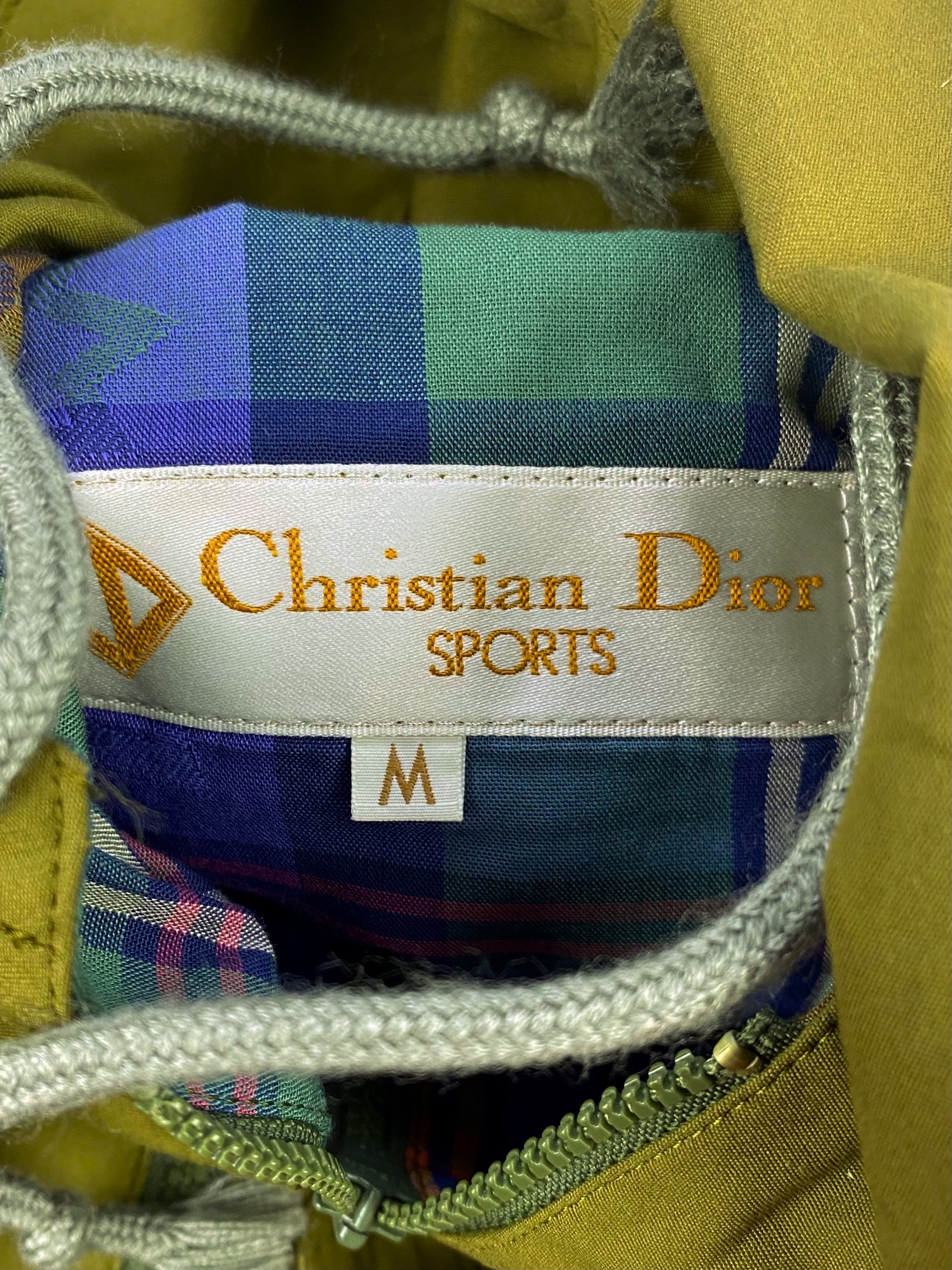 90s Christian Dior ‘Sports’ Olive Green Windbreaker Jacket