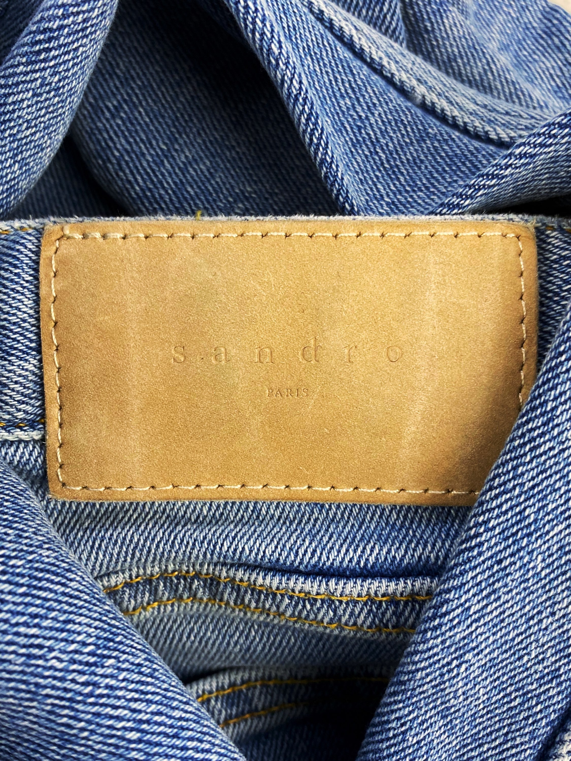Sandro Paris Light Wash Heavy Weight Denim Jeans